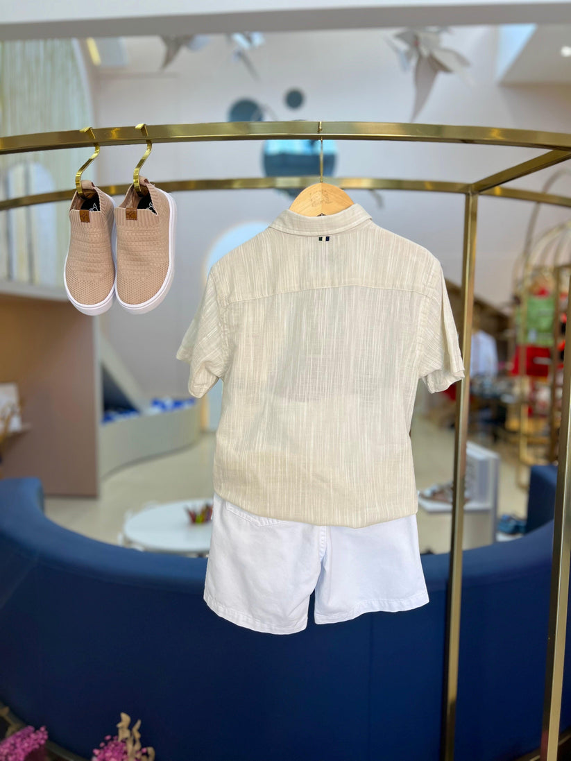 Bermuda Infantil Casual Branca - Reserva Mini