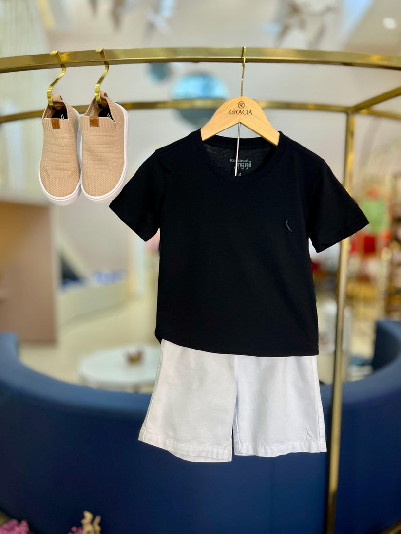 Bermuda Infantil Casual Branca - Reserva Mini