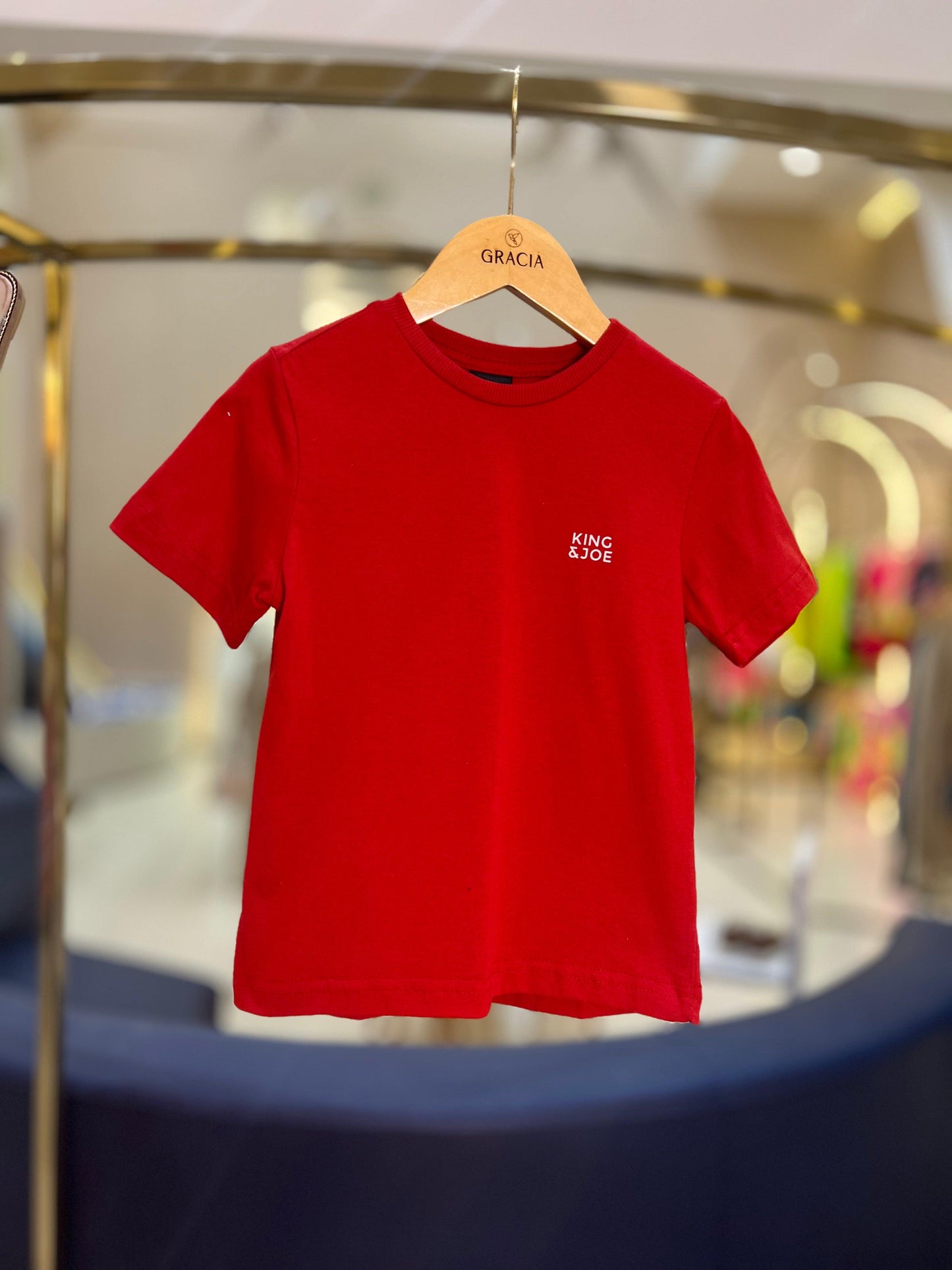 T-shirt Essentials Vermelha - King & Joe Play - Gracia