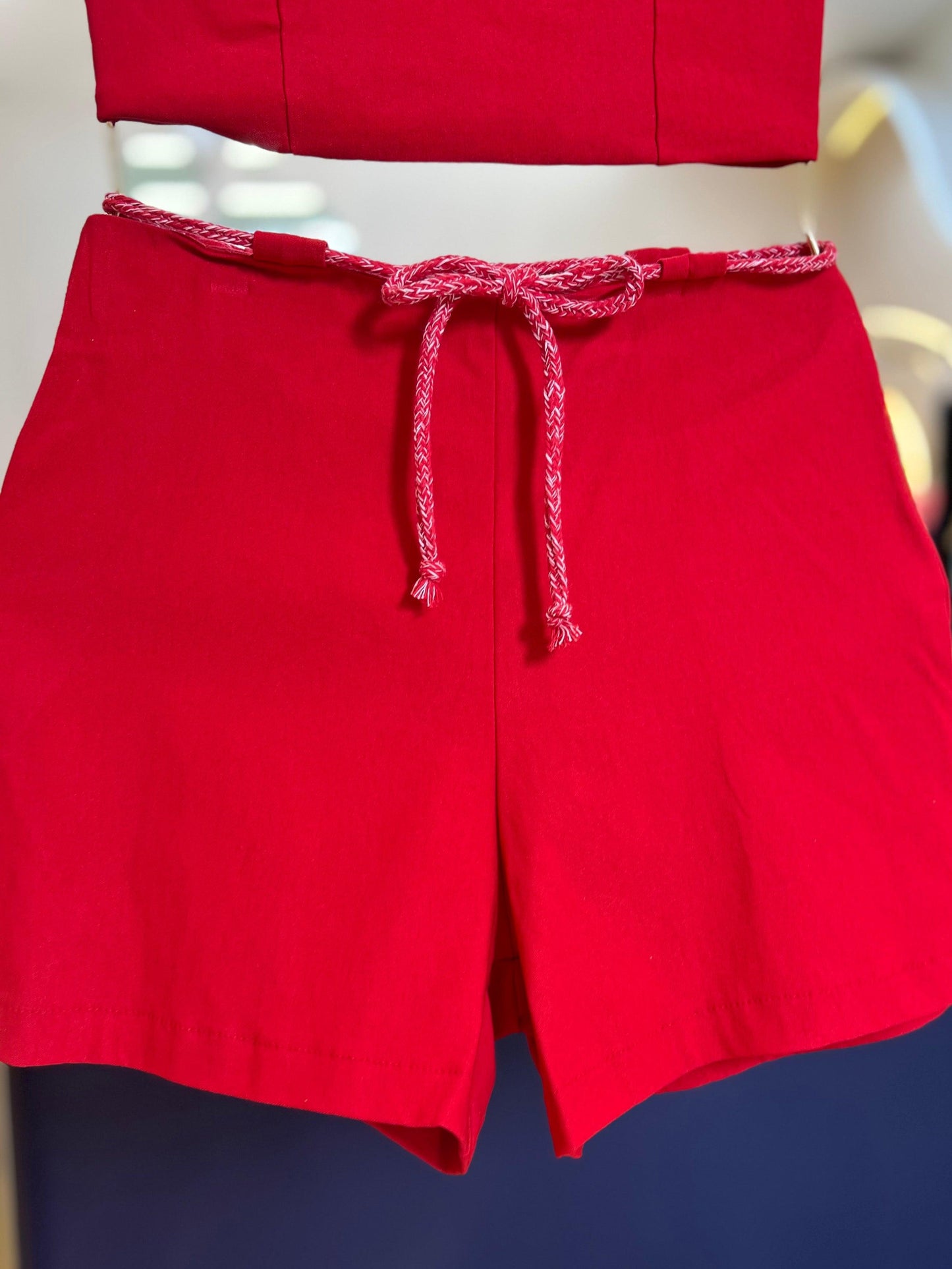 Conjunto Blusa e Shorts Vermelho I Am - Gracia