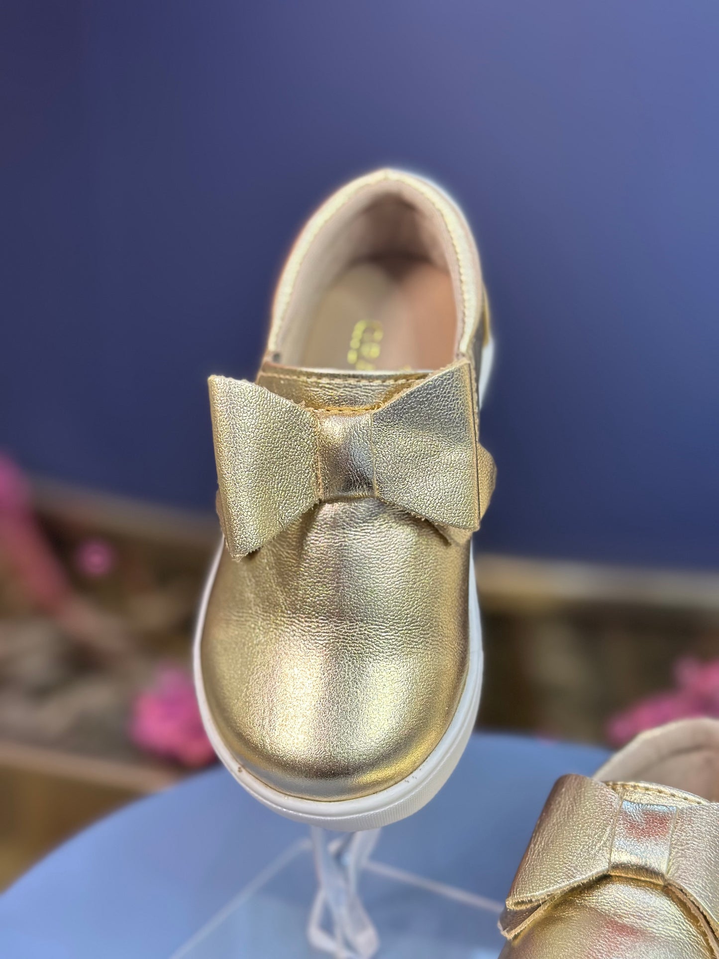 Tênis Infantil Iate Laço Dourado - Gracia