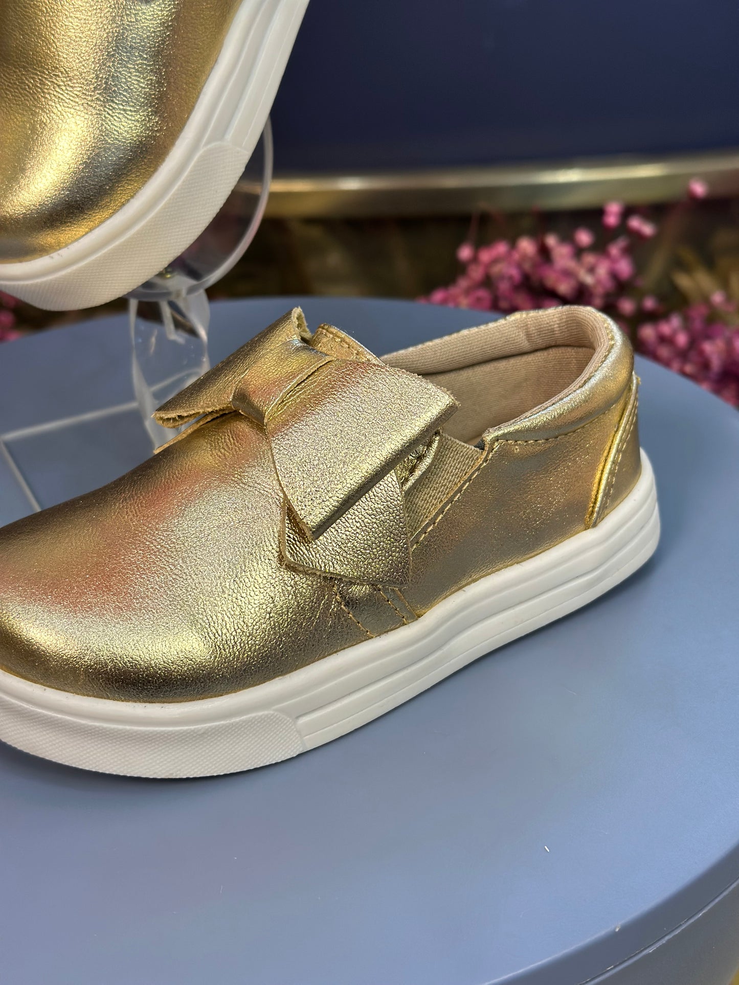 Tênis Infantil Iate Laço Dourado - Gracia