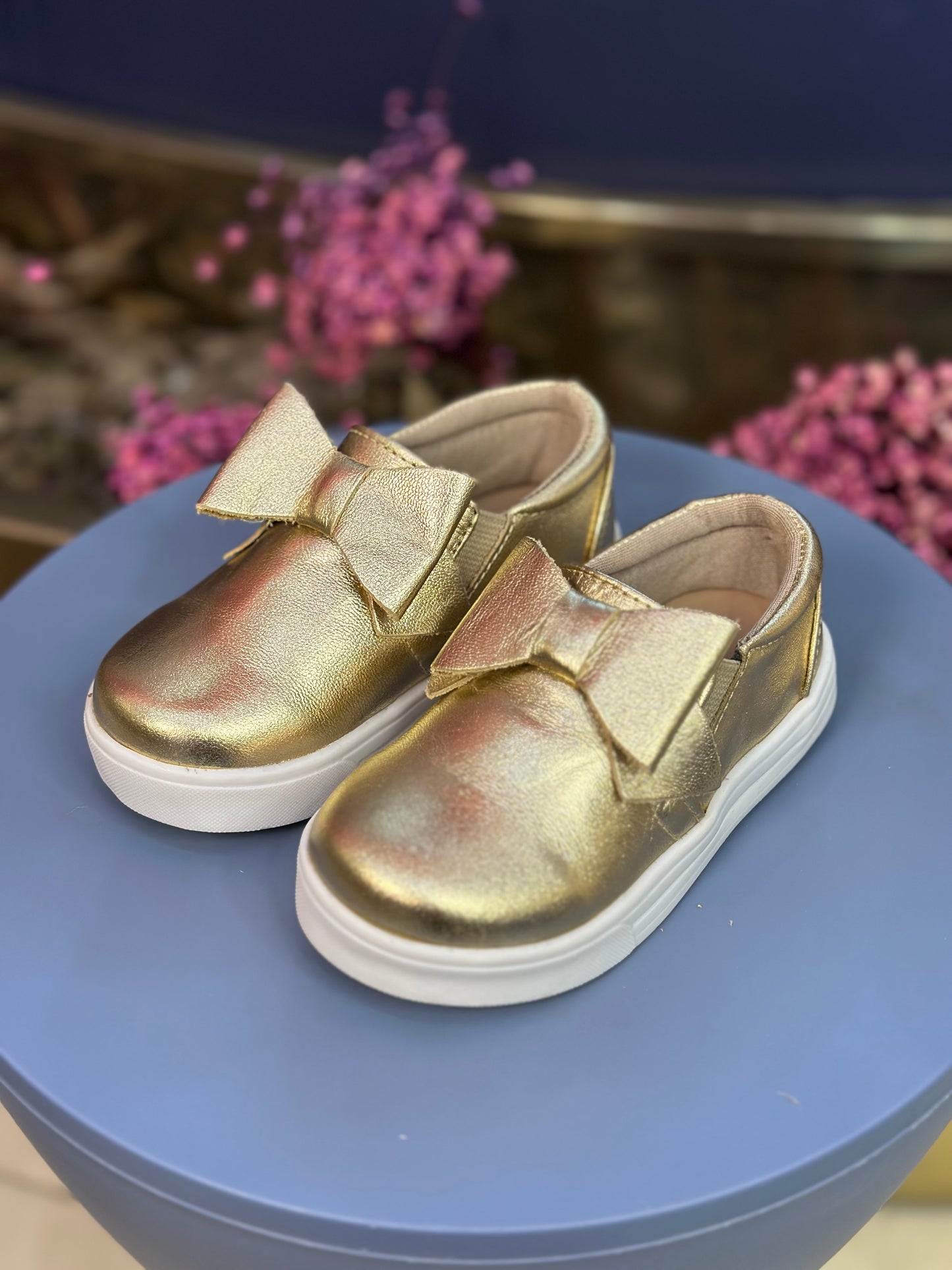 Tênis Infantil Iate Laço Dourado - Gracia
