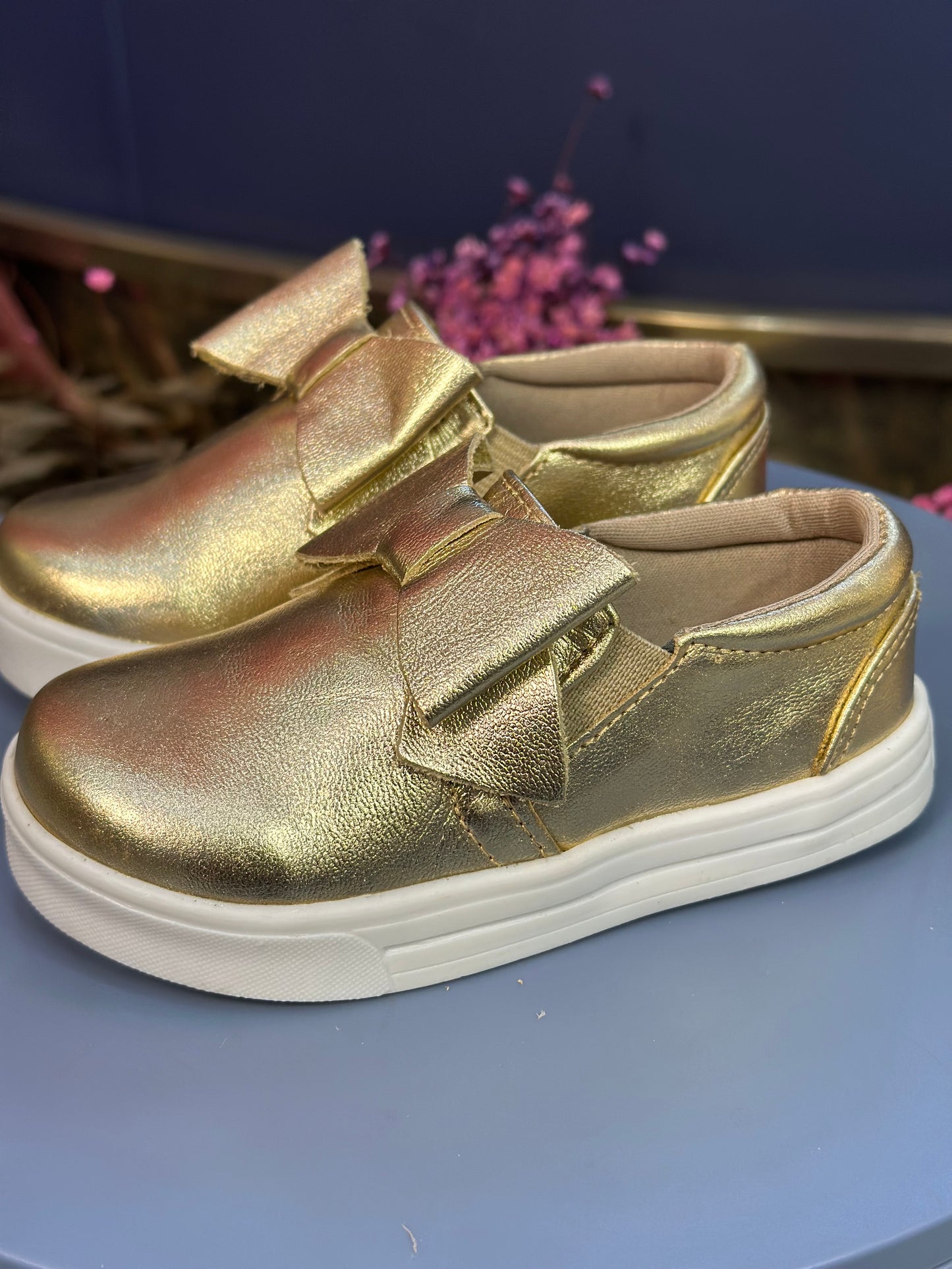 Tênis Infantil Iate Laço Dourado - Gracia
