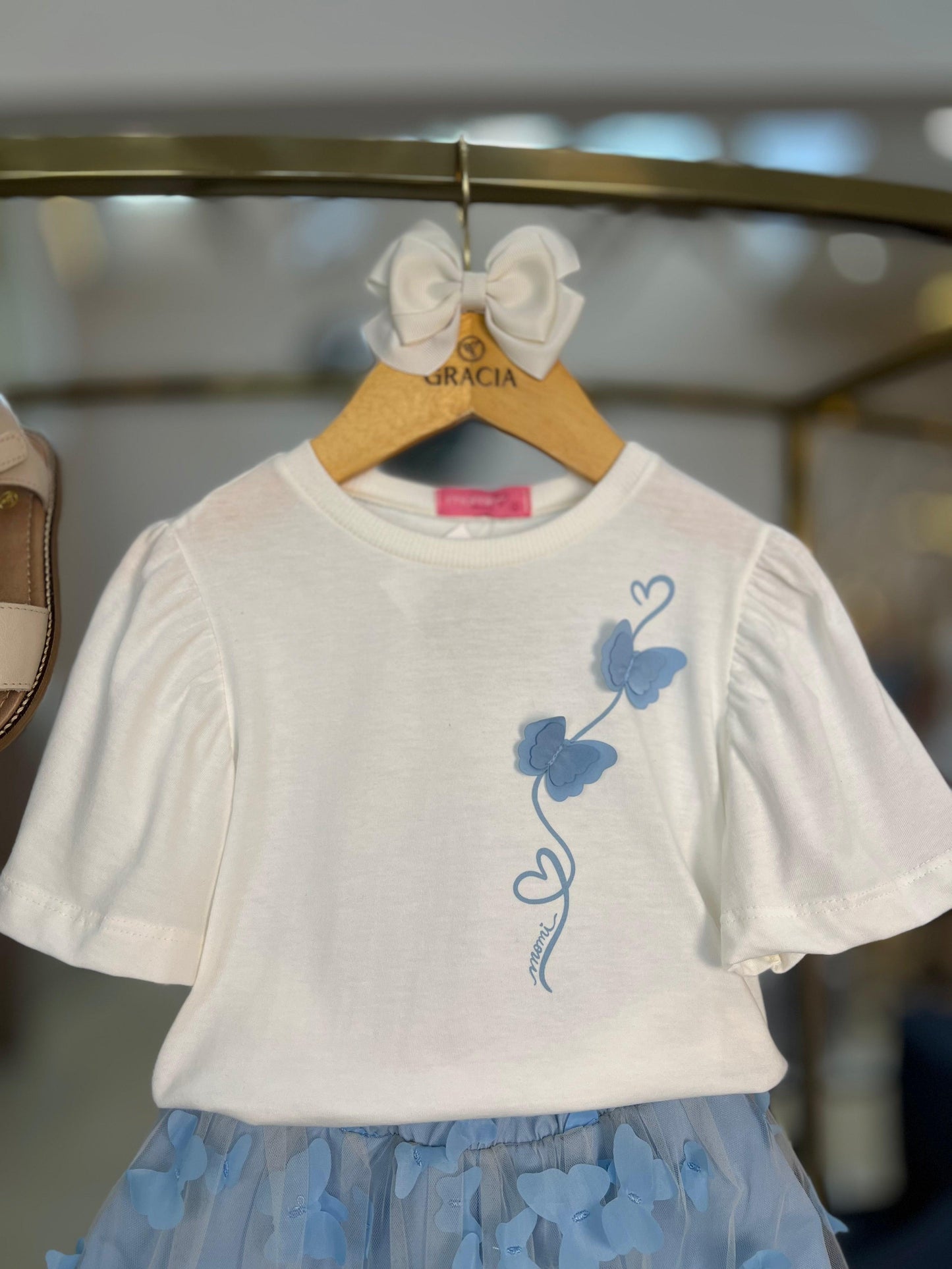 Conjunto Blusa & Saia Borboletas - Momi - Gracia