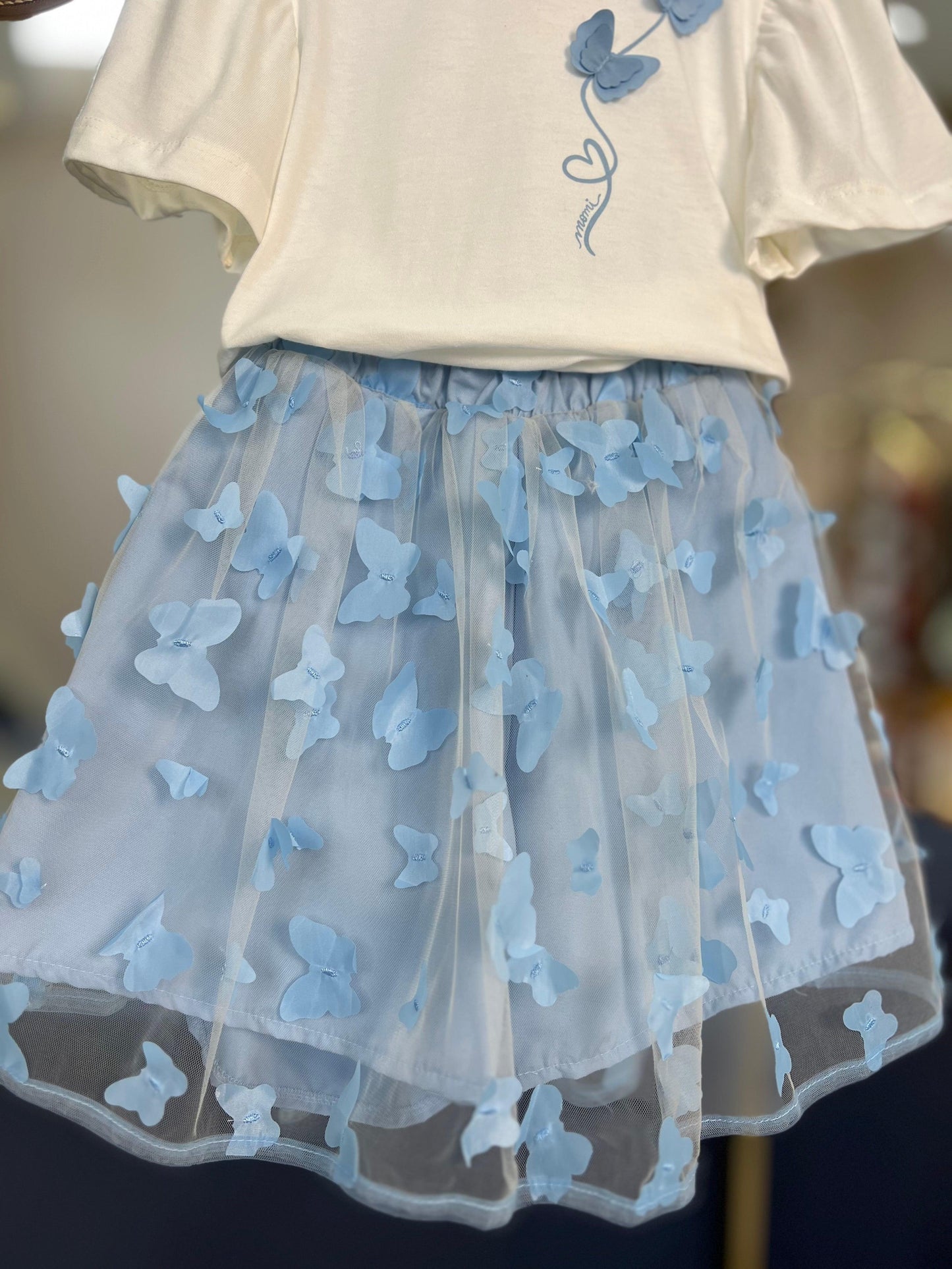 Conjunto Blusa & Saia Borboletas - Momi - Gracia