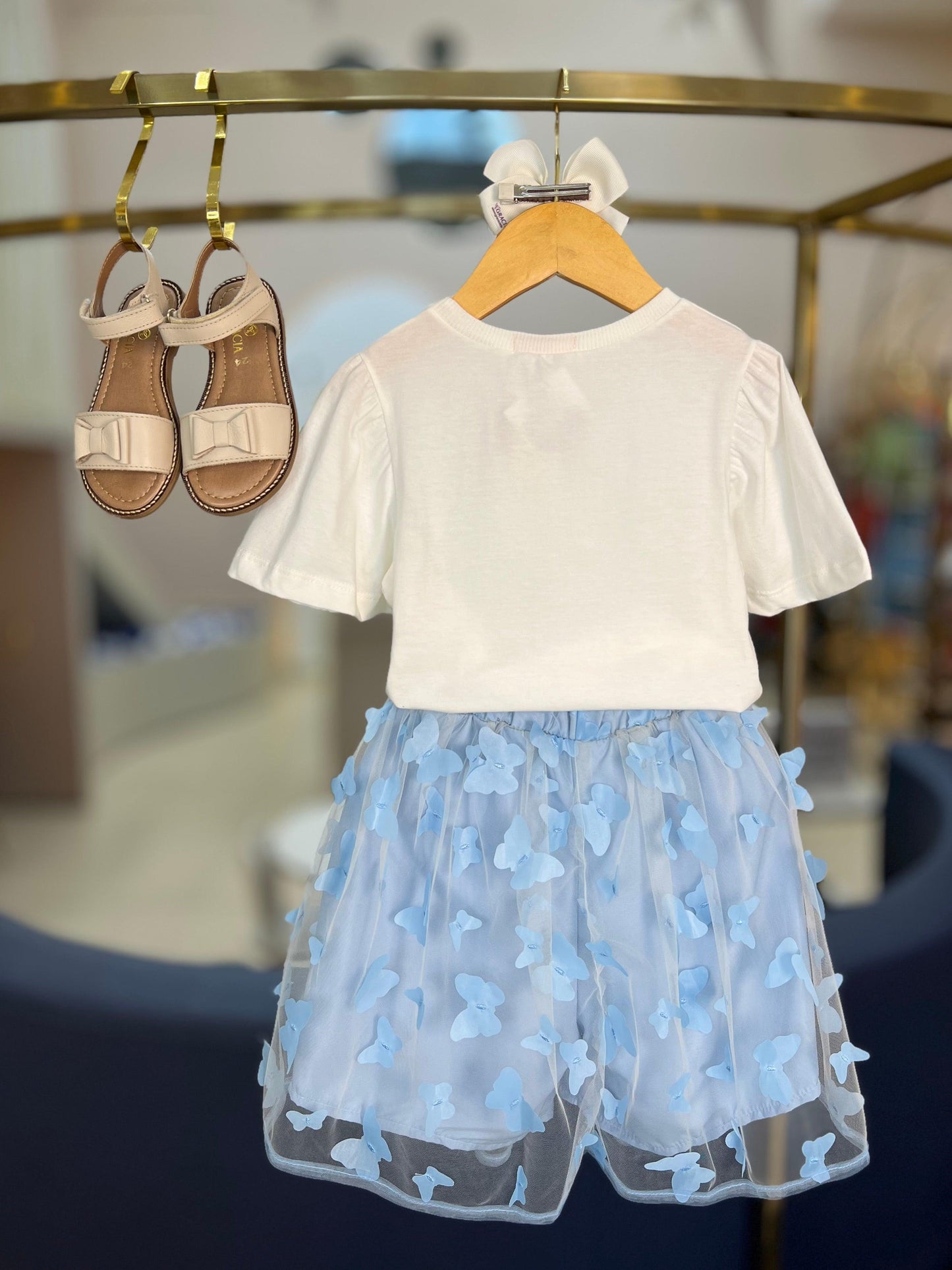 Conjunto Blusa & Saia Borboletas - Momi - Gracia