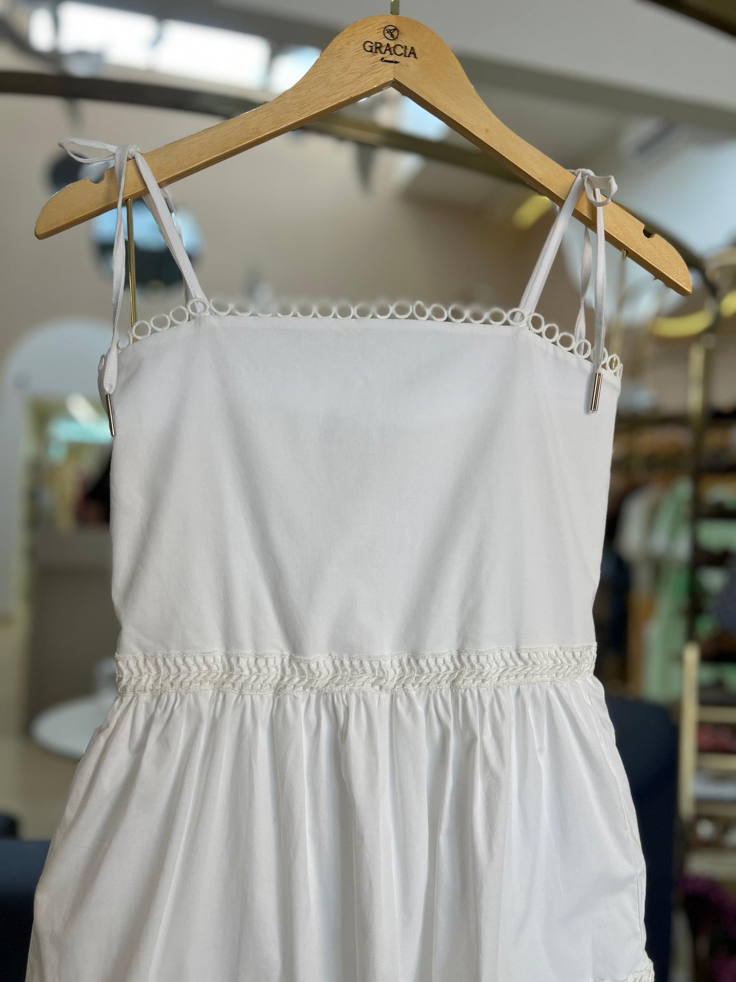 Vestido Tricoline com Renda Two In - Gracia