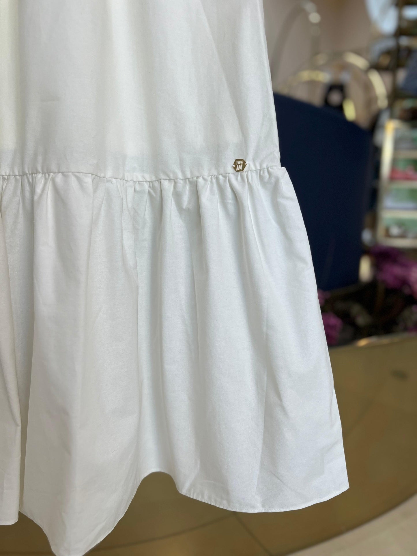 Vestido Midi Tricot e Tricoline Two In - Gracia