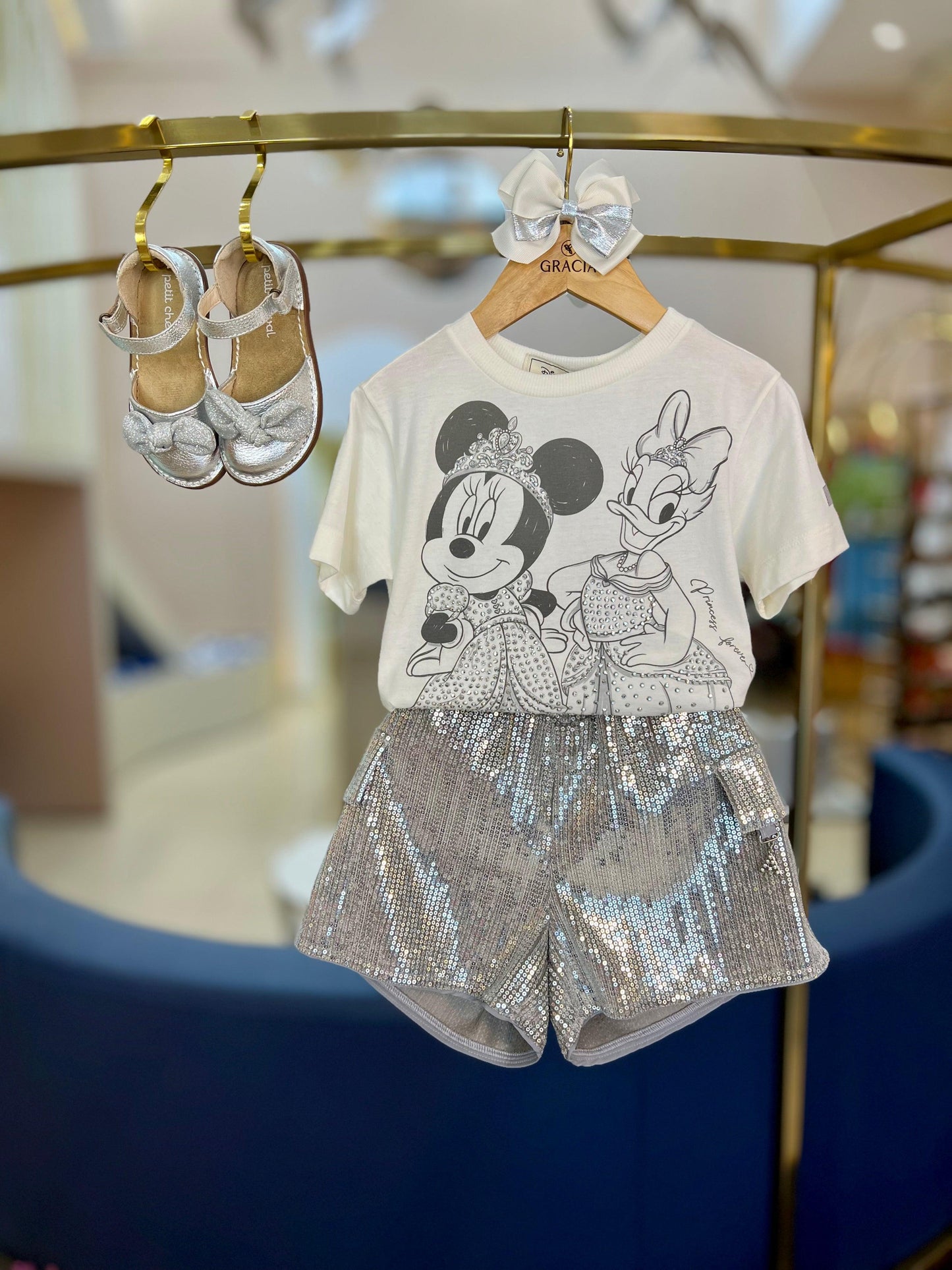 Conjunto Minnie Style Paetê - Animê - Gracia