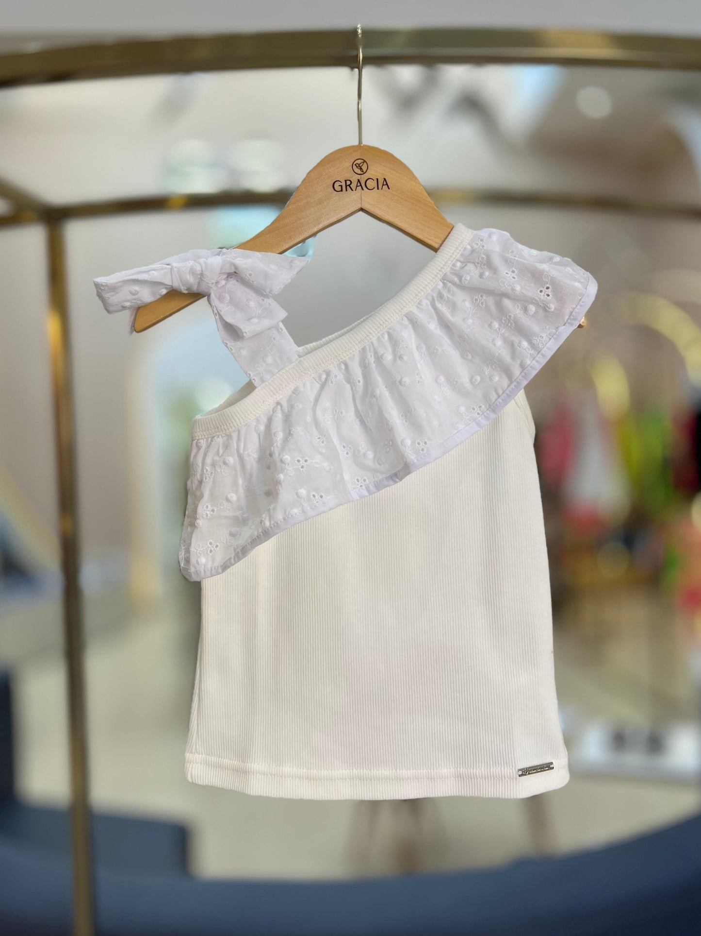 Blusa Babado Broderi Pituchinhus - Gracia