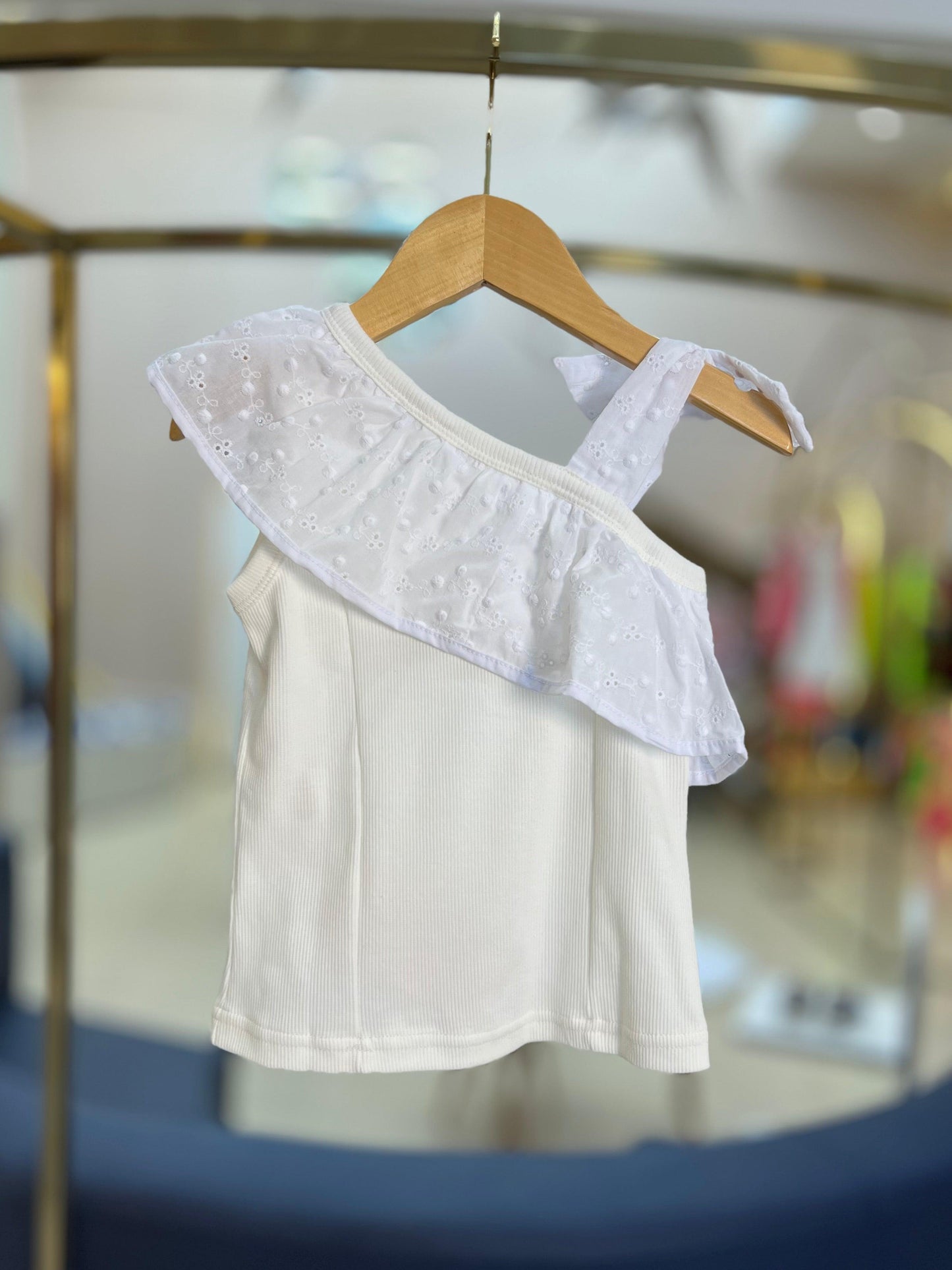 Blusa Babado Broderi Pituchinhus - Gracia