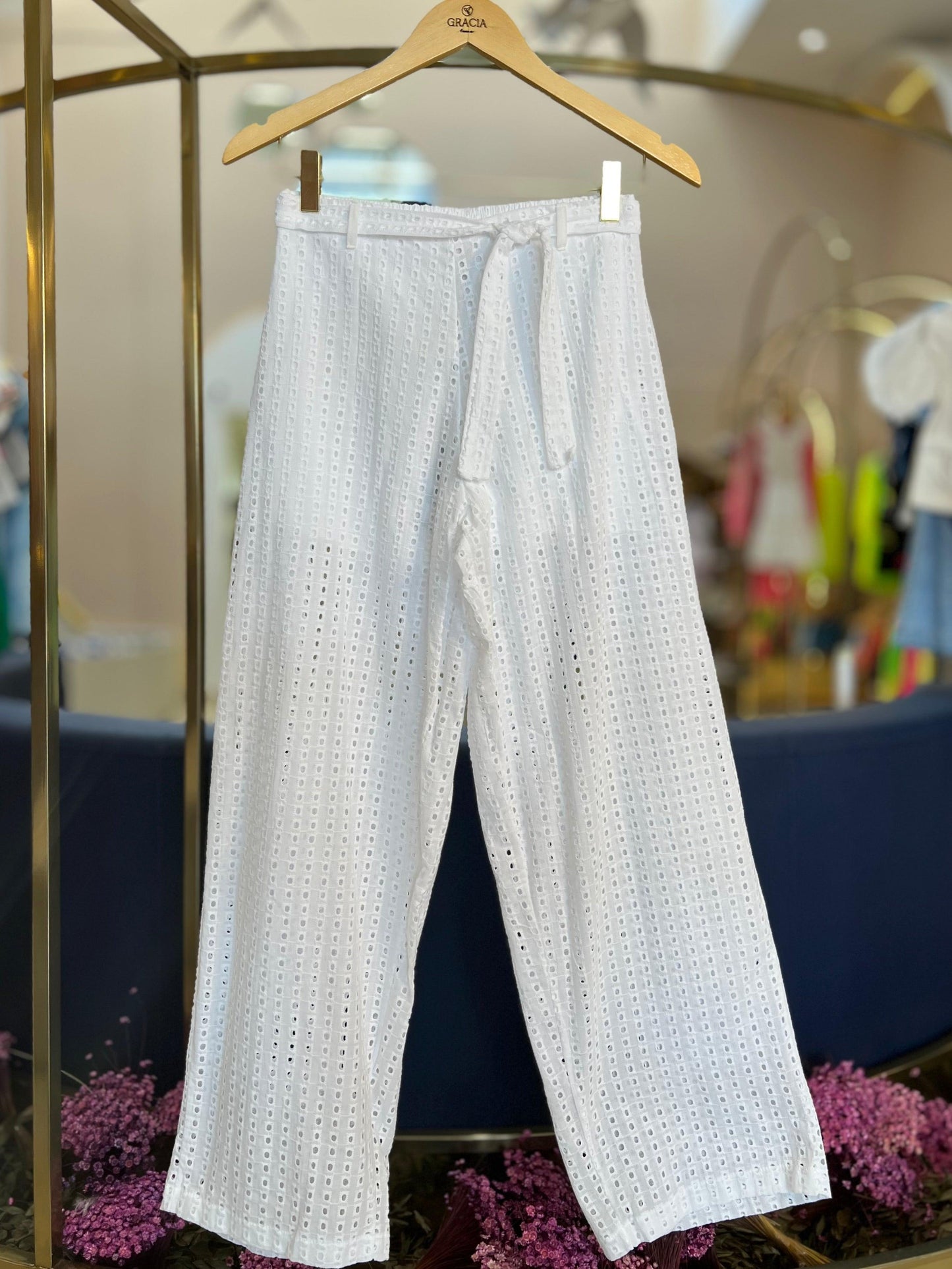 Calça Laise Off White - I Am - Gracia