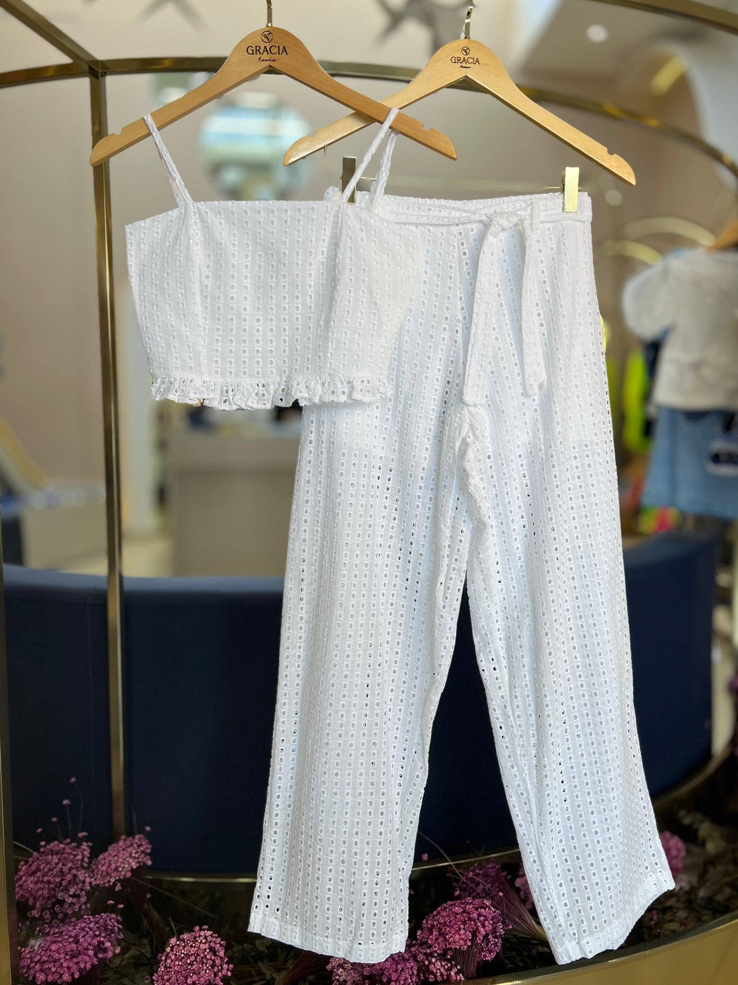 Calça Laise Off White - I Am - Gracia