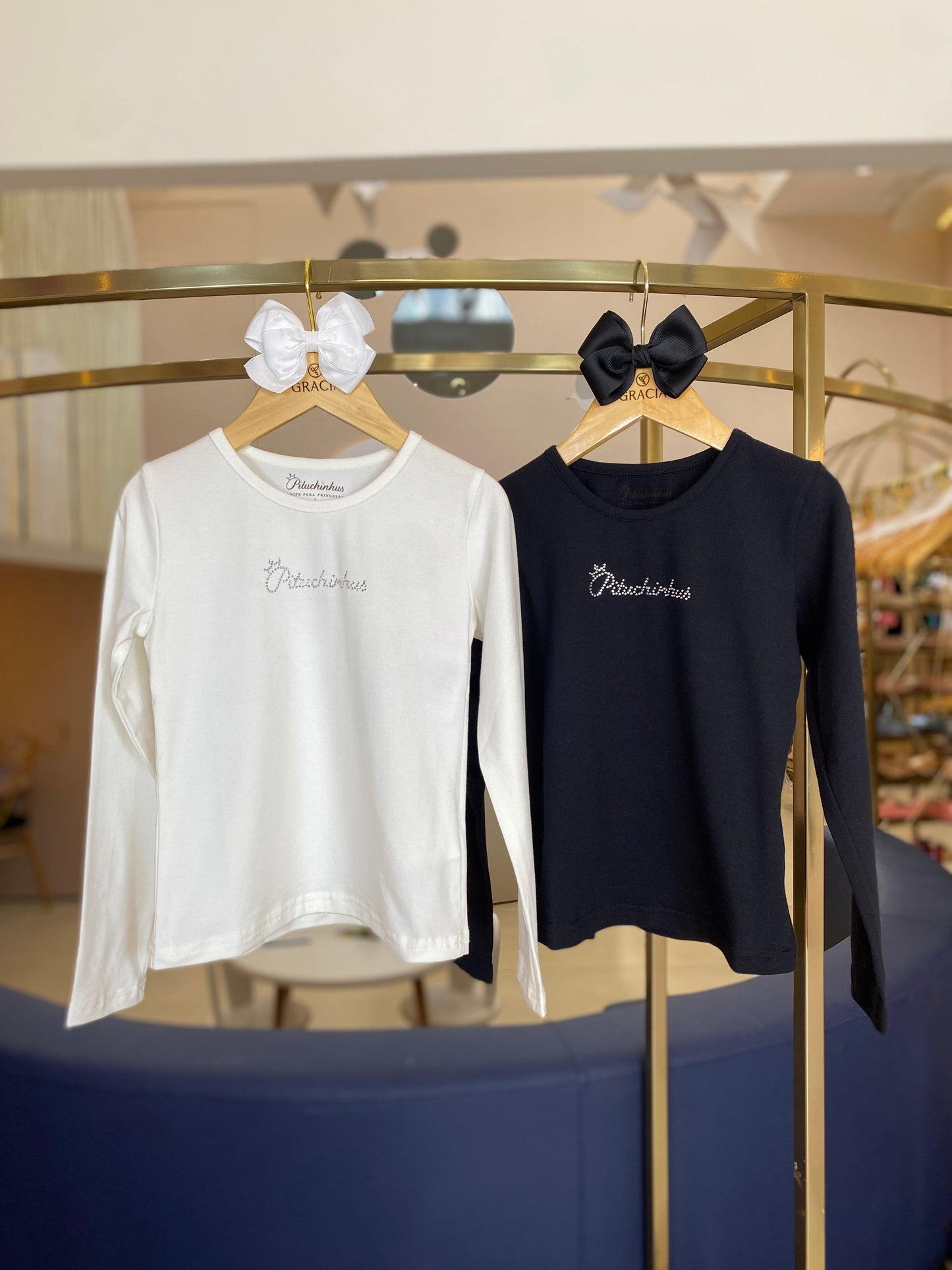 Blusa ML Básica Cotton Pituchinhus - Gracia