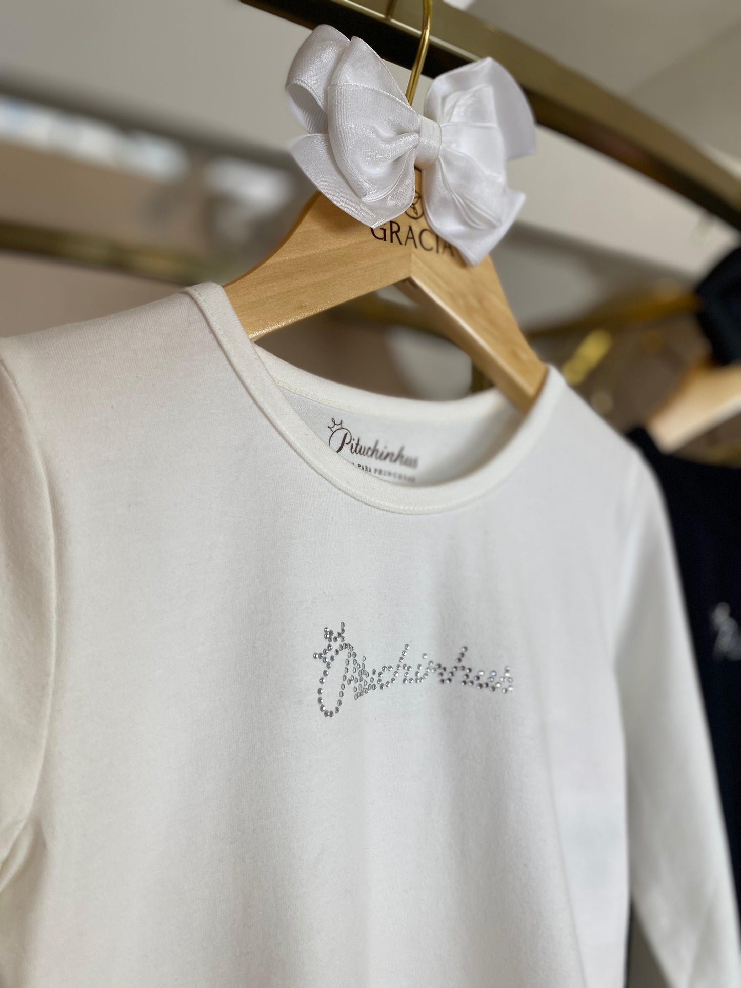Blusa ML Básica Cotton Pituchinhus - Gracia
