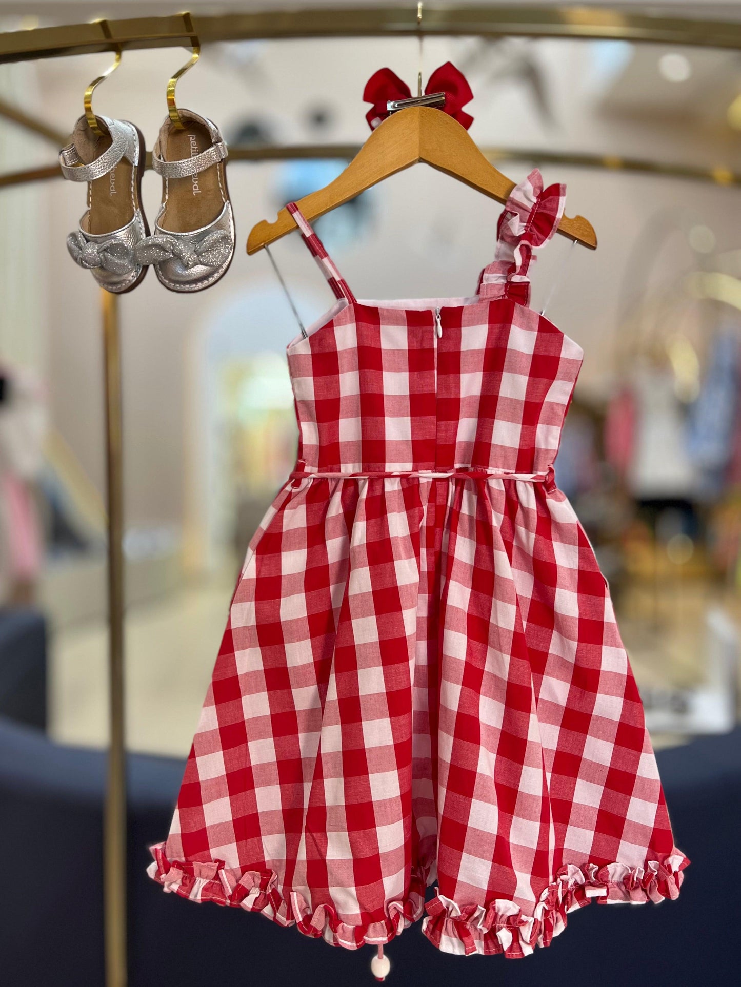 Vestido Xadrez com Babados - 1+1 - Gracia
