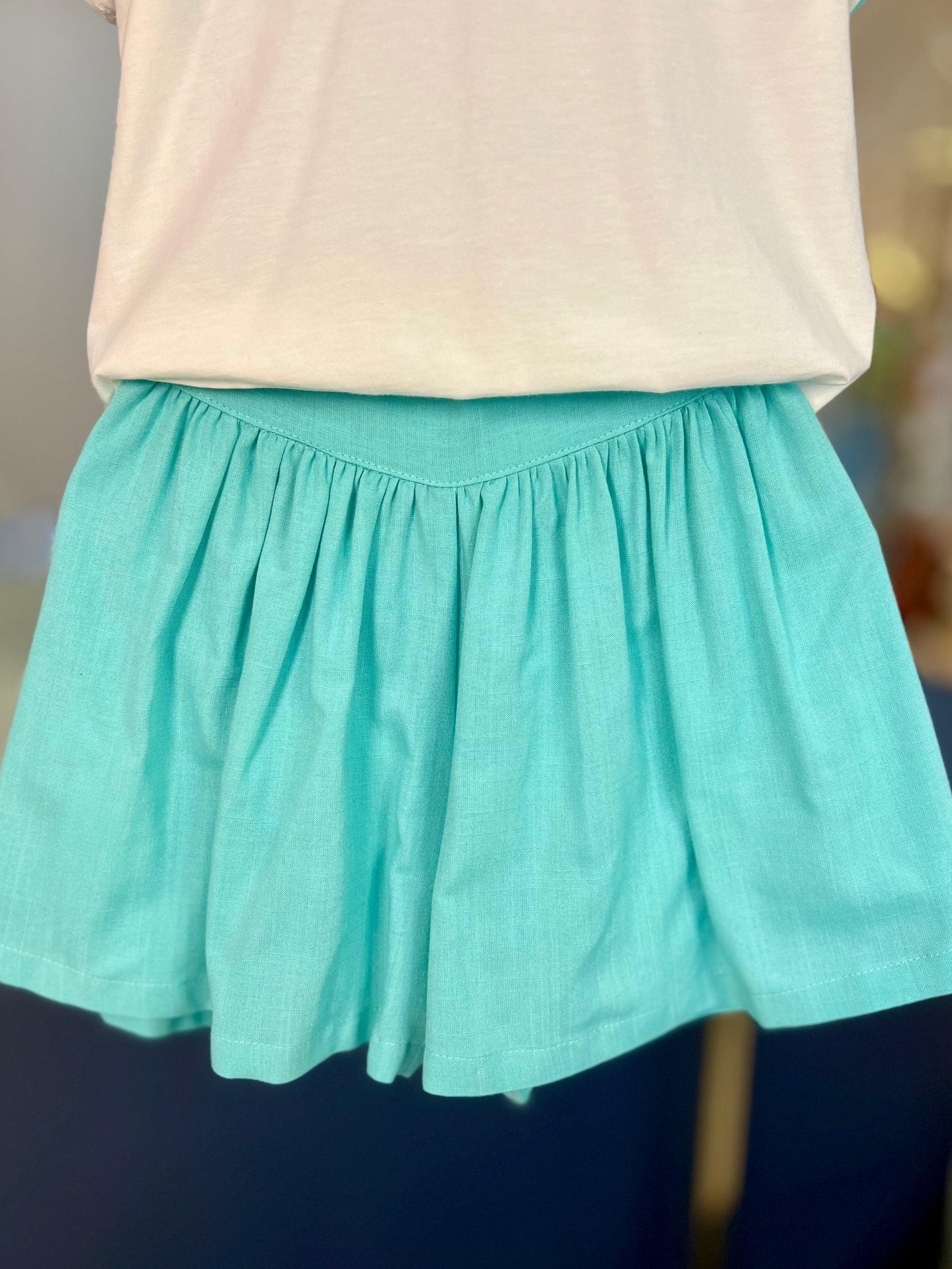 Conjunto Blusa de Algodão e Shorts Voil Acqua - Beabá - Gracia