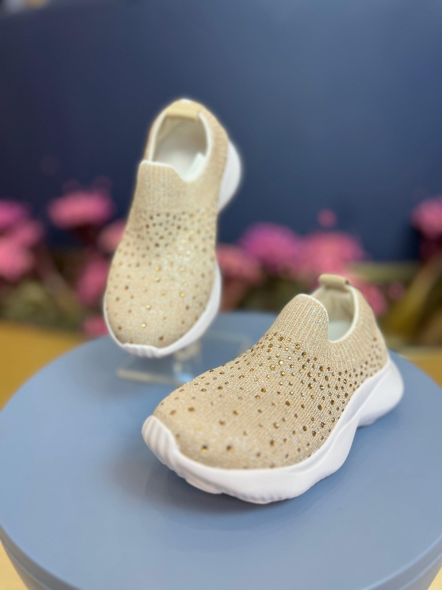 Tênis Knit Cristais Pituchinhus - Gracia