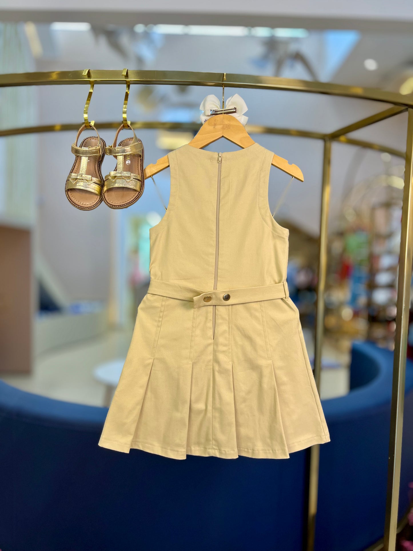 Vestido Bege Strass & Bolsa - Petit Cherie - Gracia