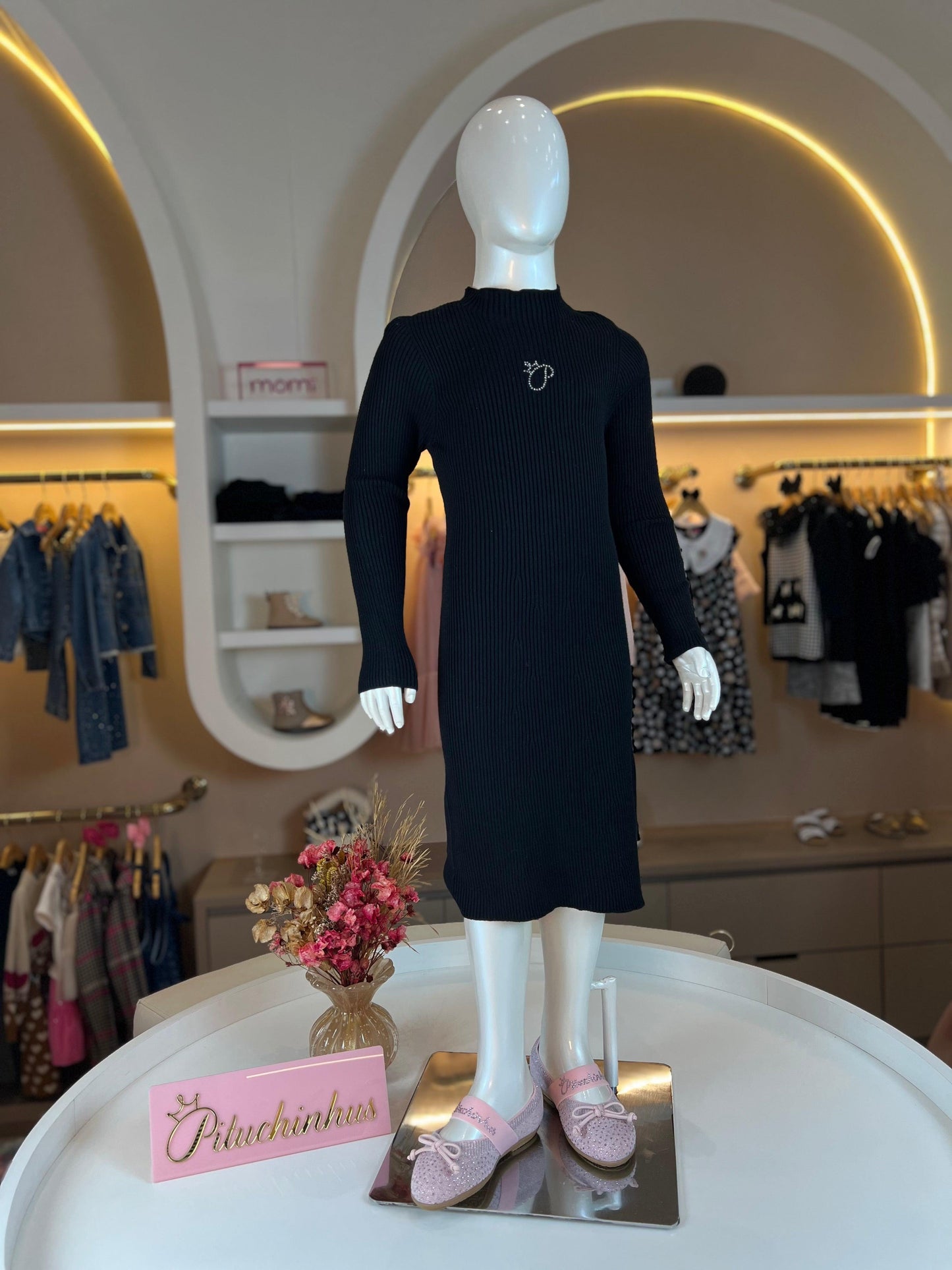 Vestido Tricot Sem Costura Pituchinhus - Gracia