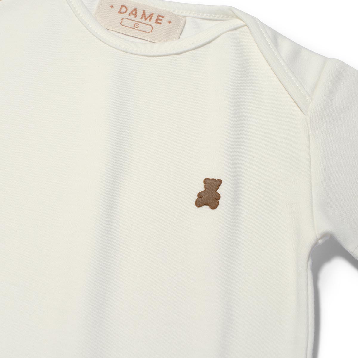 Body Bebê Algodão Pima Off White - Dame