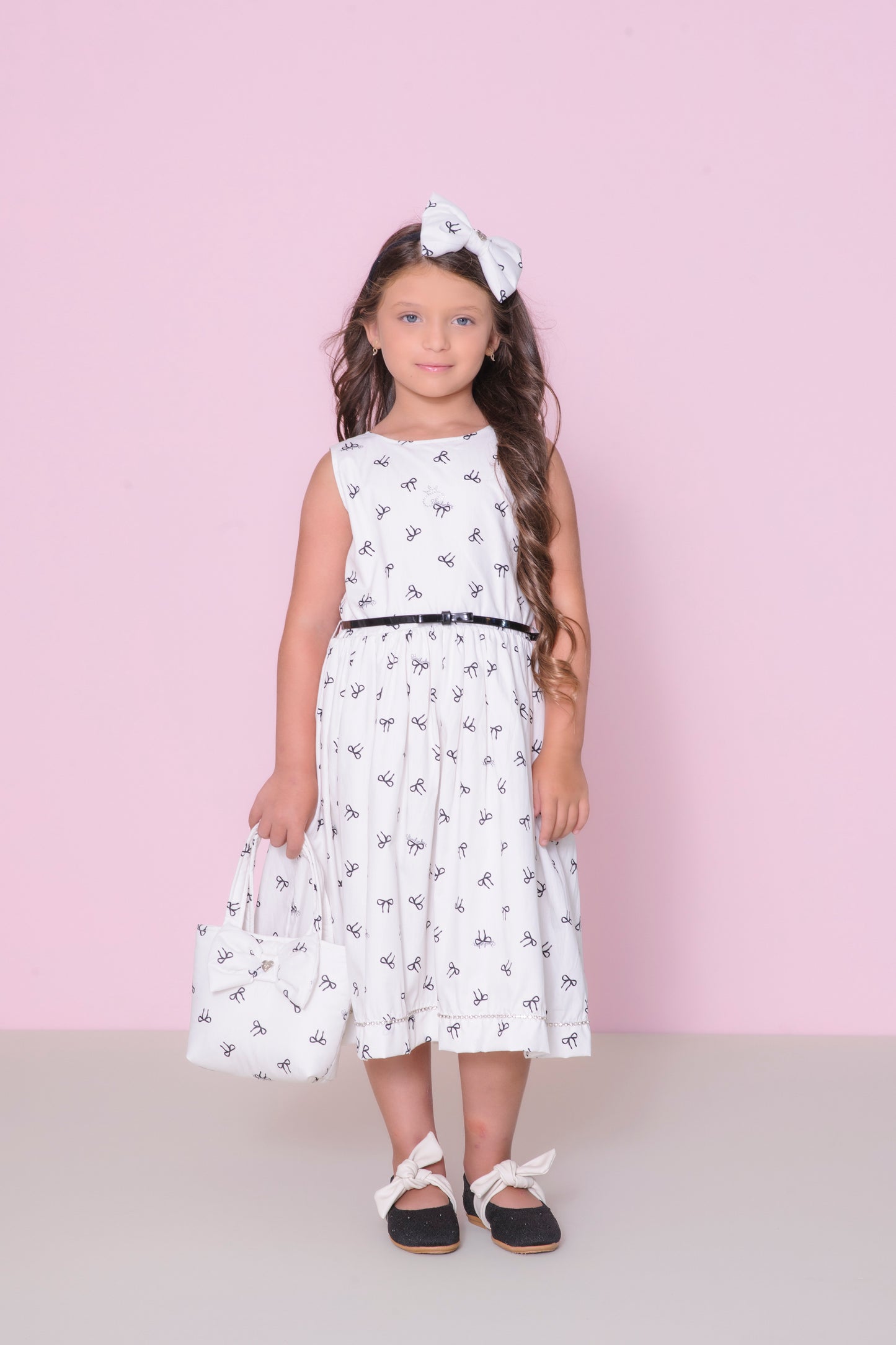 Vestido Infantil Maxi Laço Costas Lacinhos - Pituchinhus