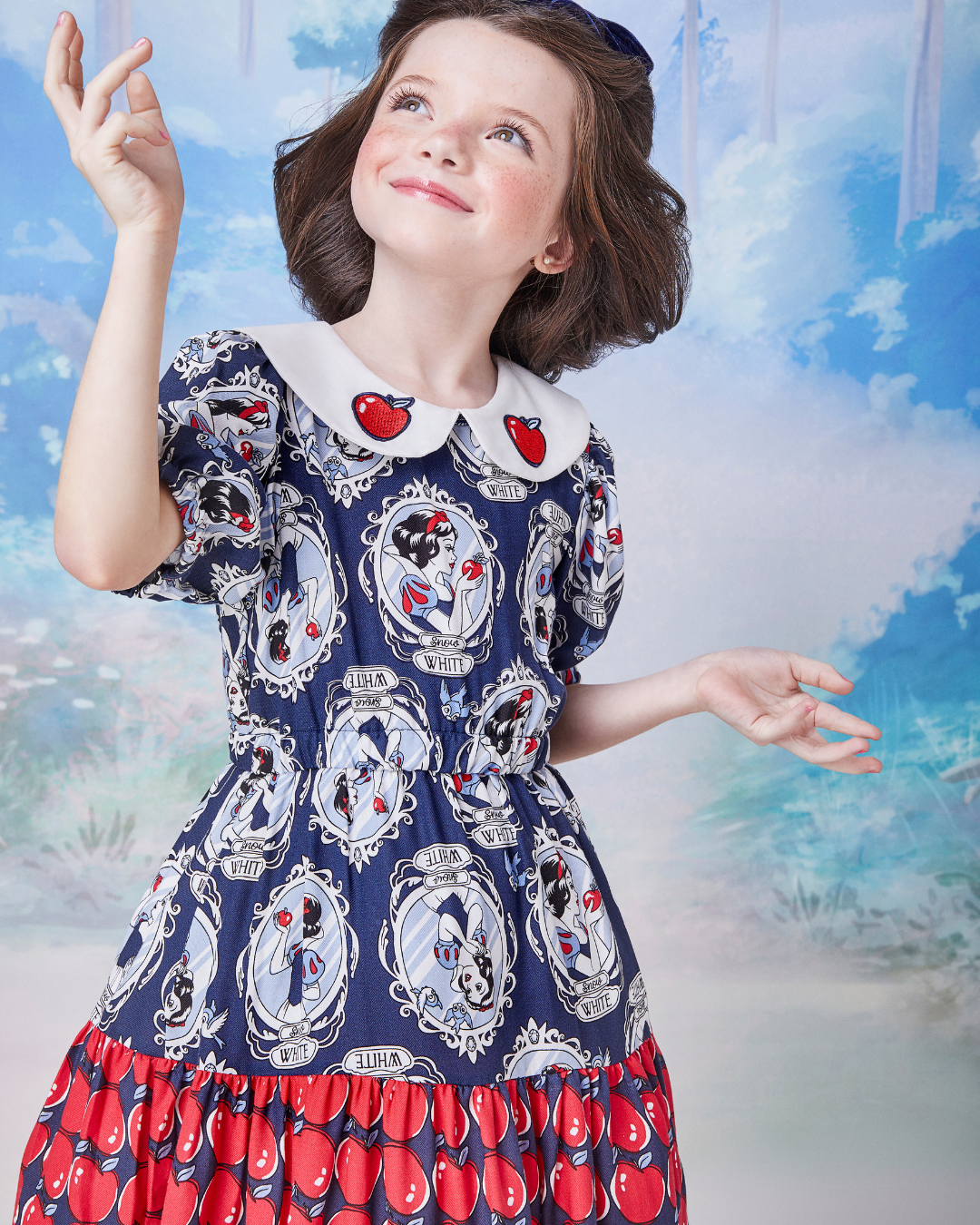 Vestido Infantil Espelho Branca de Neve - Animê