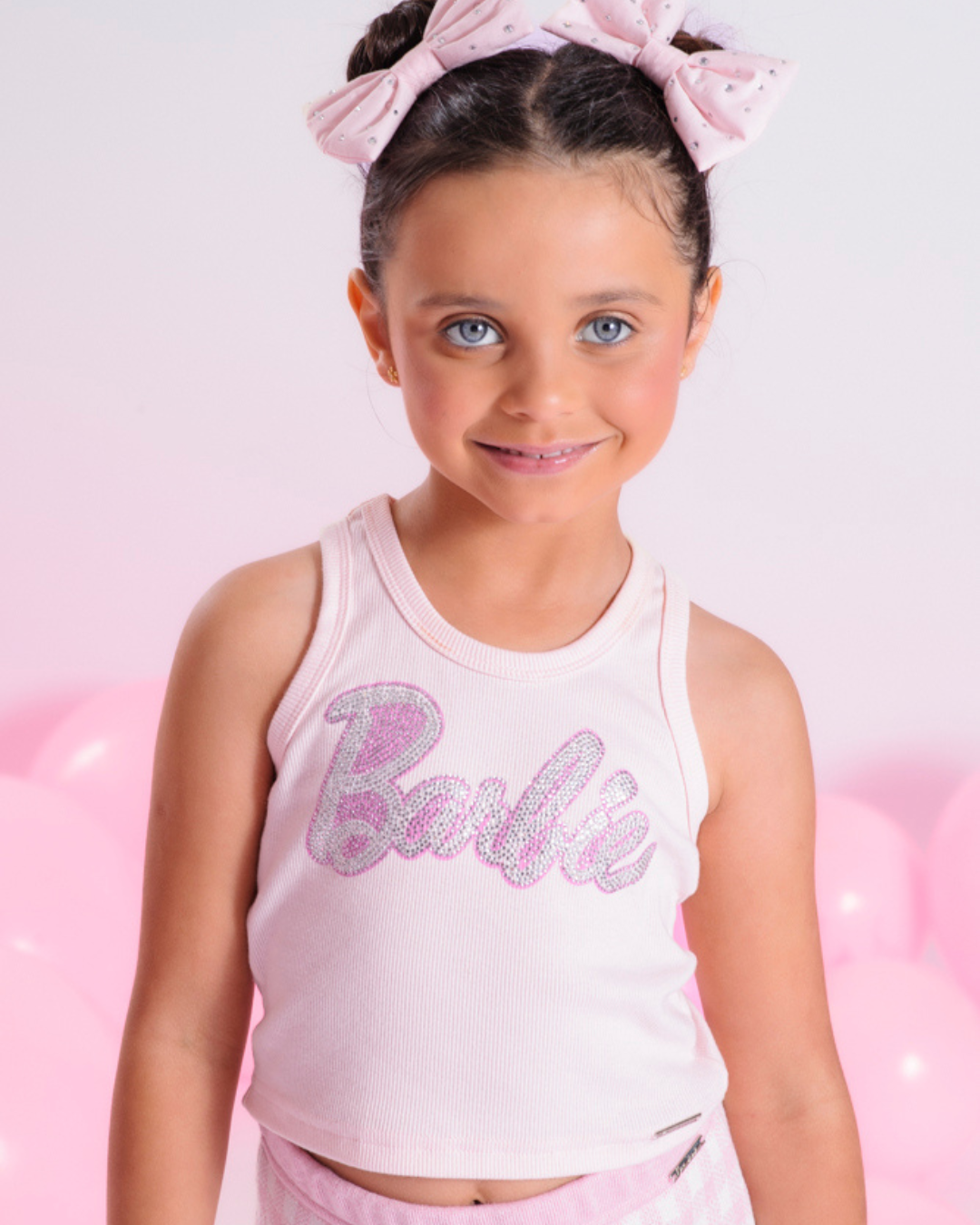 Regata Cropped Cristais - Barbie by Pituchinhus