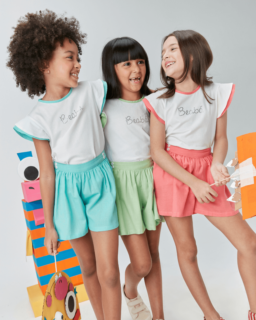 Conjunto Blusa de Algodão e Shorts Voil Acqua - Beabá - Gracia