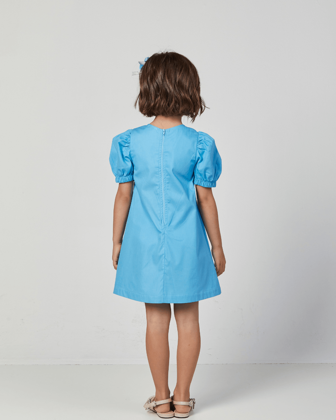 Vestido Trapézio Strass Azul - Luluzinha - Gracia