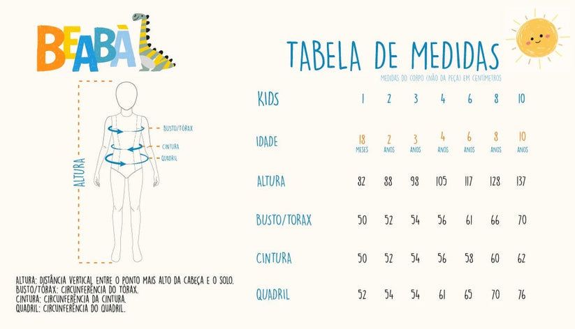 Vestido Infantil Jumper Algodão Manga Laço Vermelho - Beabá