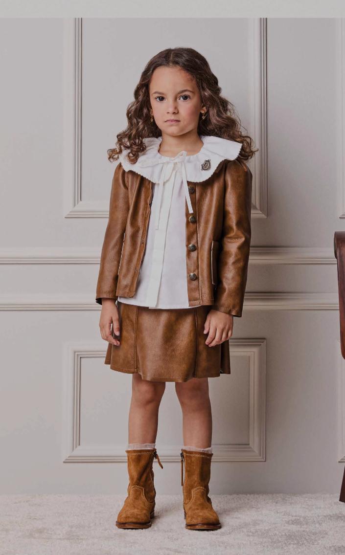 Camisa Infantil Com Laço na Gola - Animê