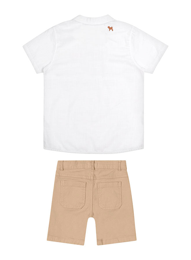 Conjunto bata e bermuda de sarja Charpey - Gracia