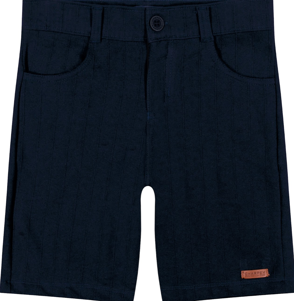 Bermuda Infantil Piquet Maquinetado - Charpey PRÉ-VENDA