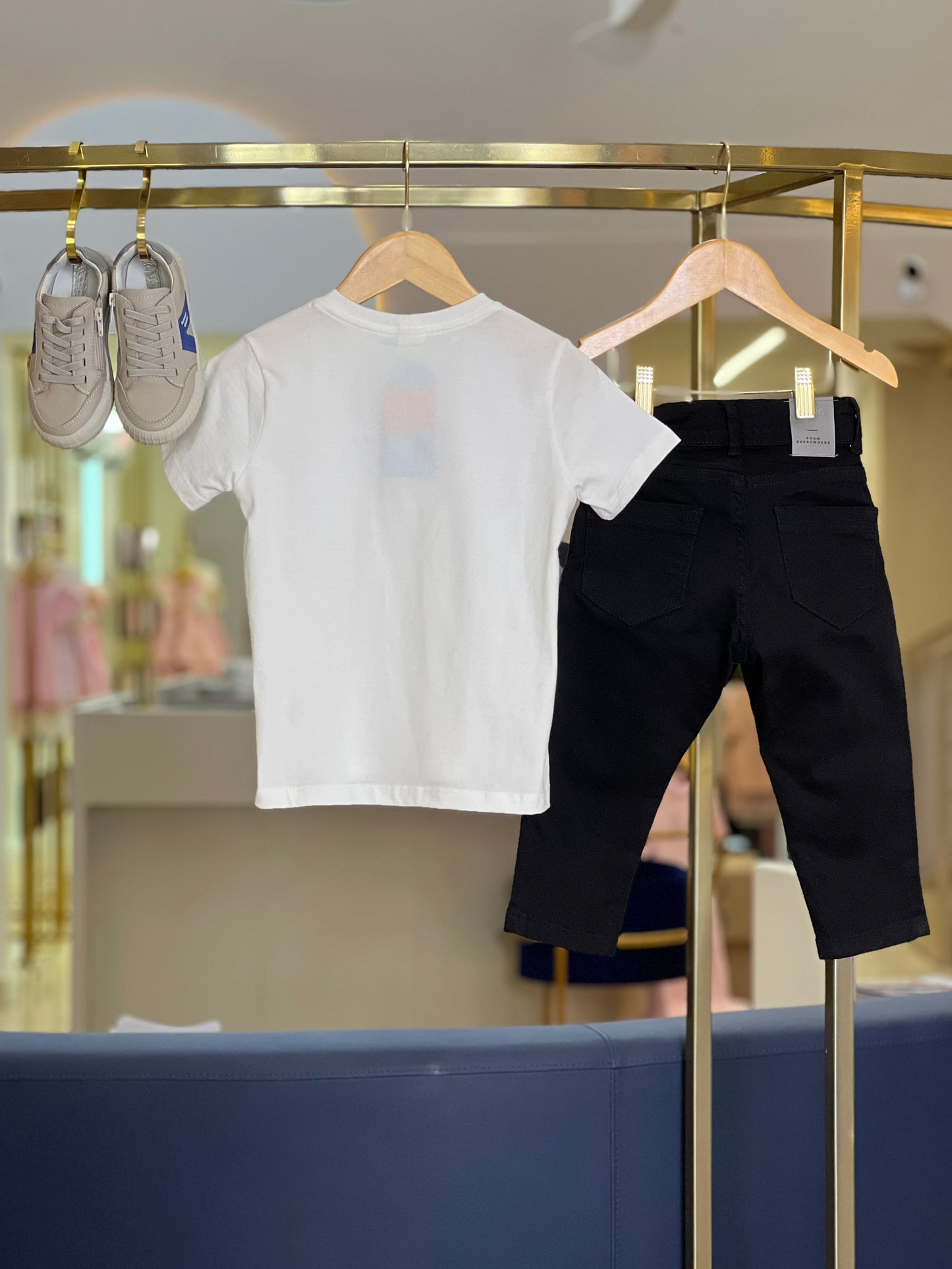 Calça skinny de sarja preta King & Joe Play - Gracia