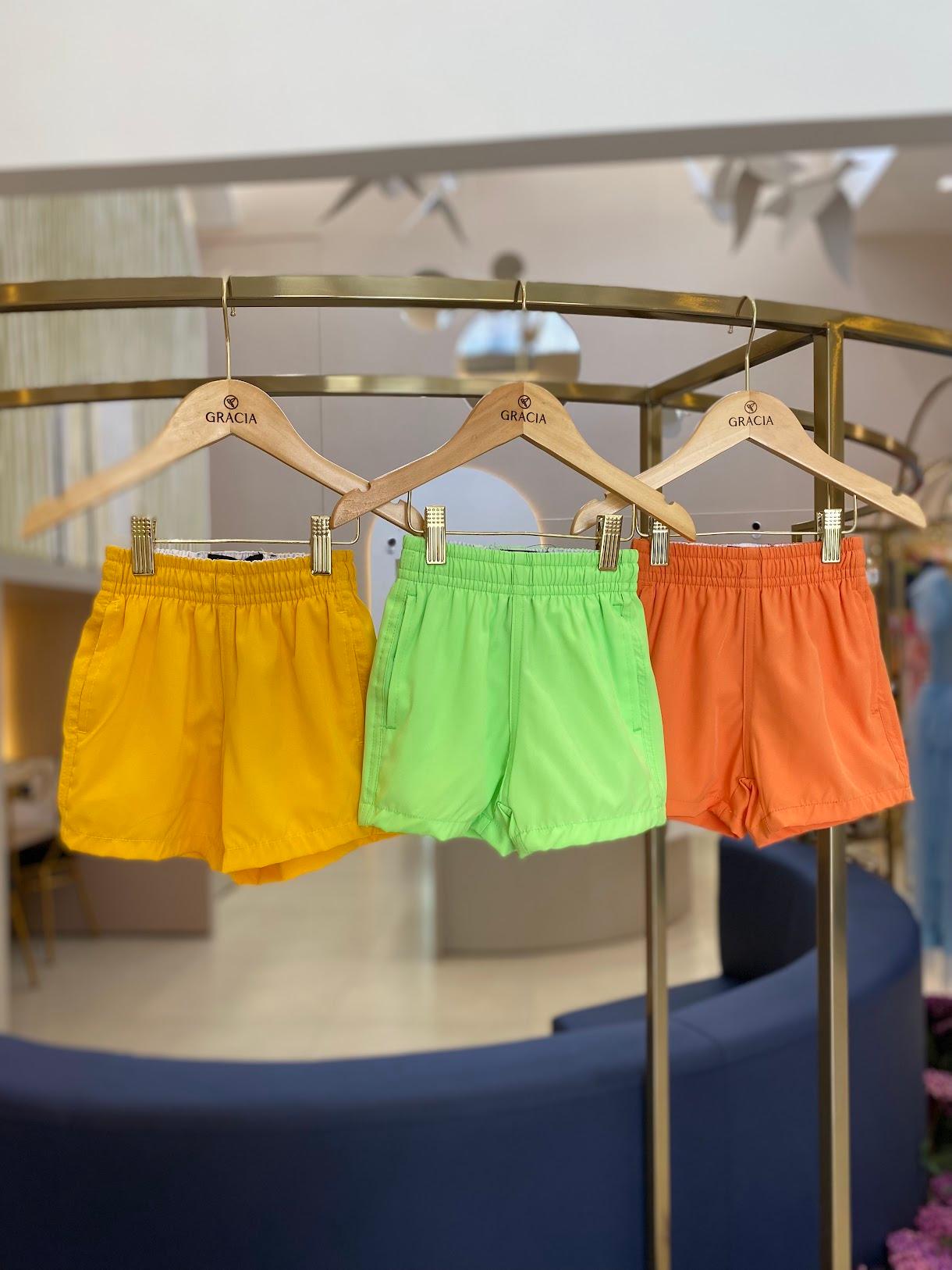 Shorts nylon tradicional amarelo King & Joe Play - Gracia