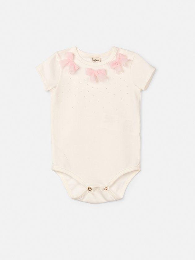 Body Baby com Laços Rosa - Animê - Gracia