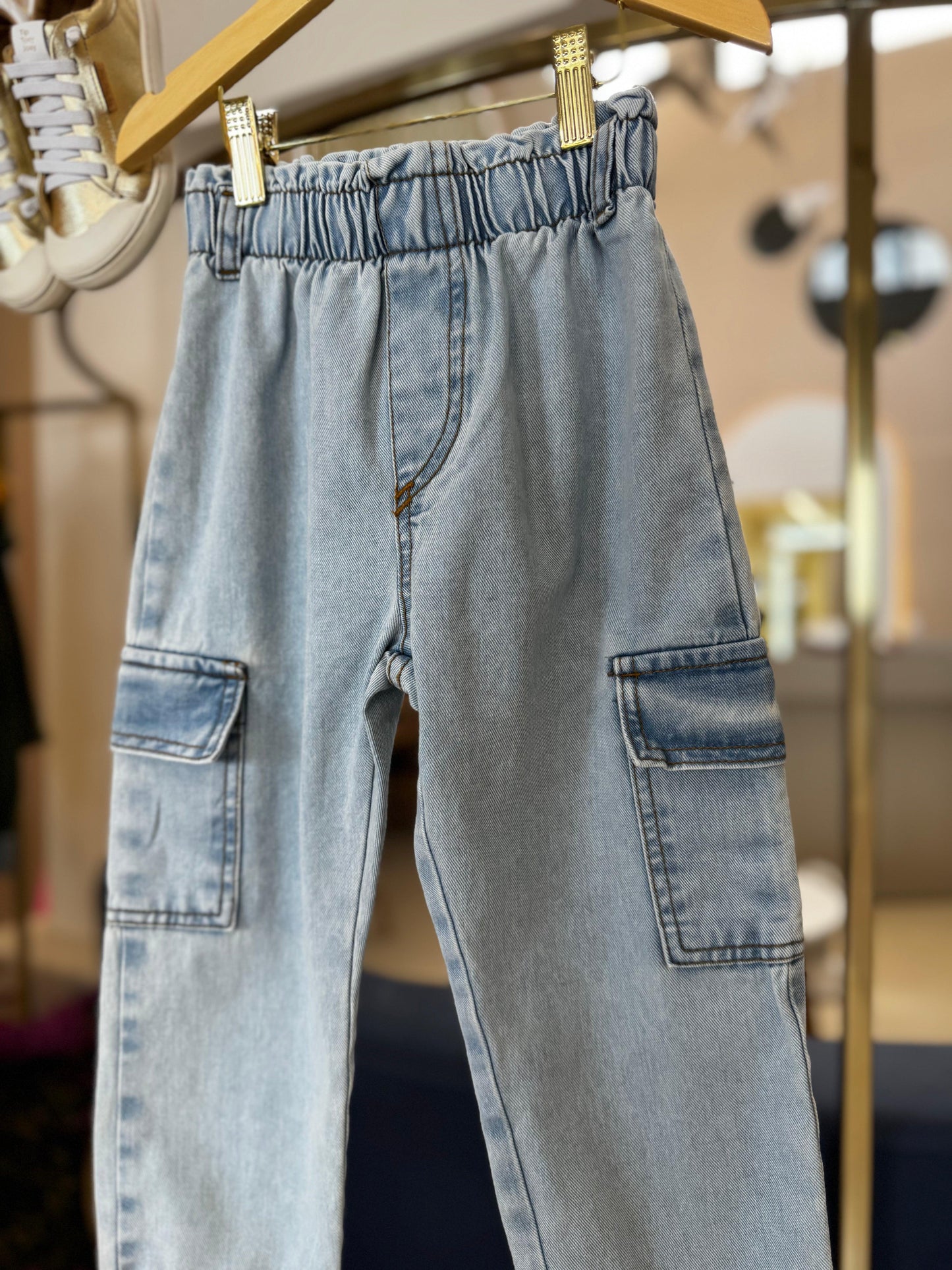Calça Jeans Bolso Cargo Momi - Gracia