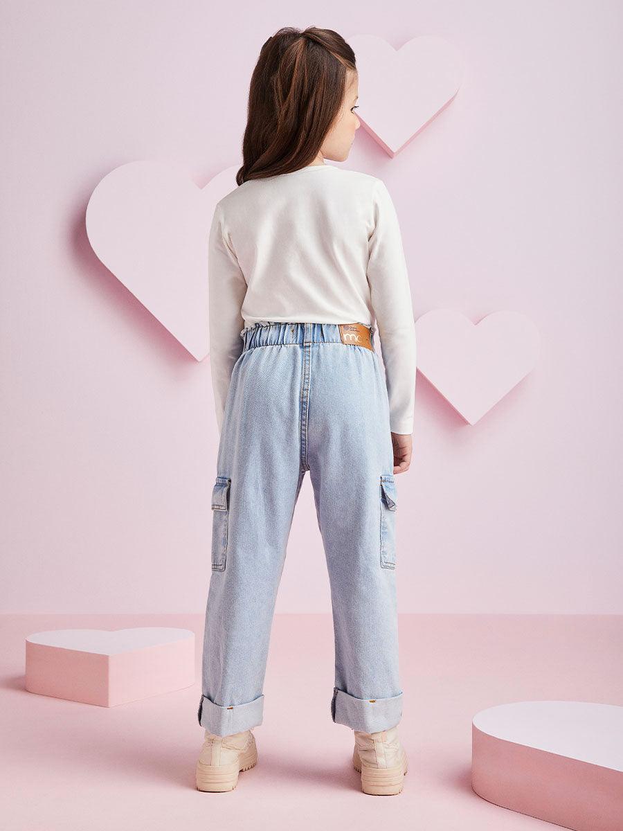 Calça Jeans Bolso Cargo Momi - Gracia