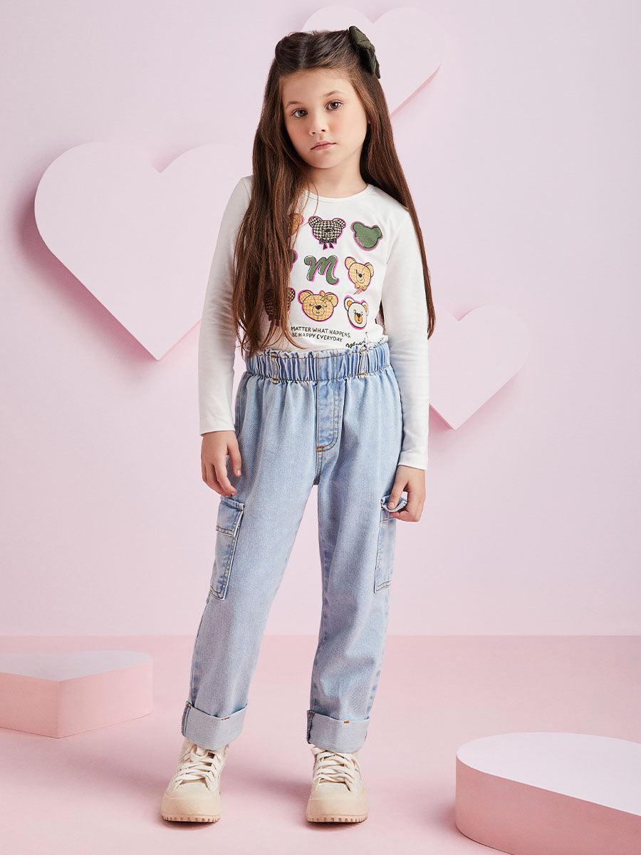Calça Jeans Bolso Cargo Momi - Gracia