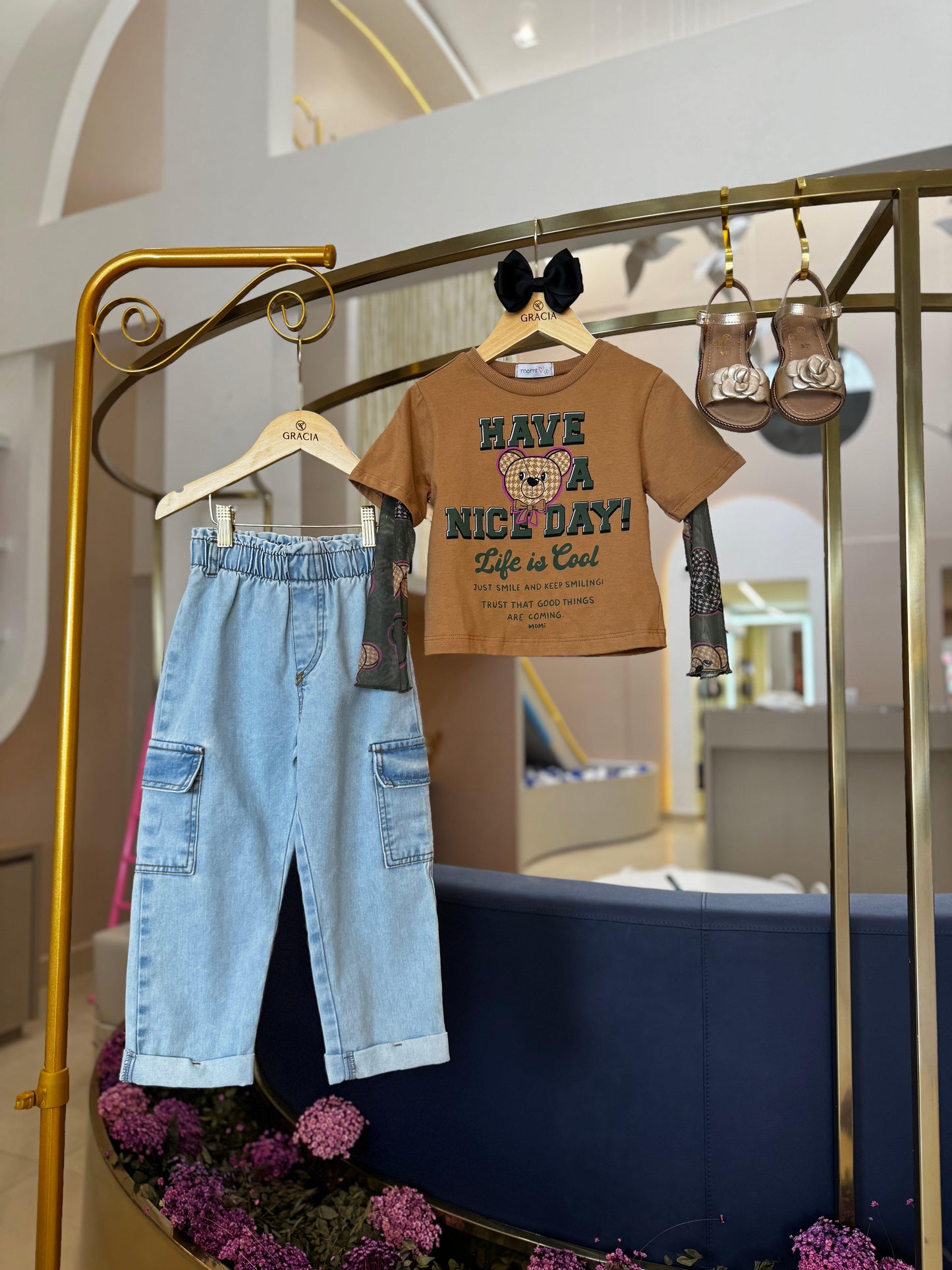 Calça Jeans Bolso Cargo Momi - Gracia