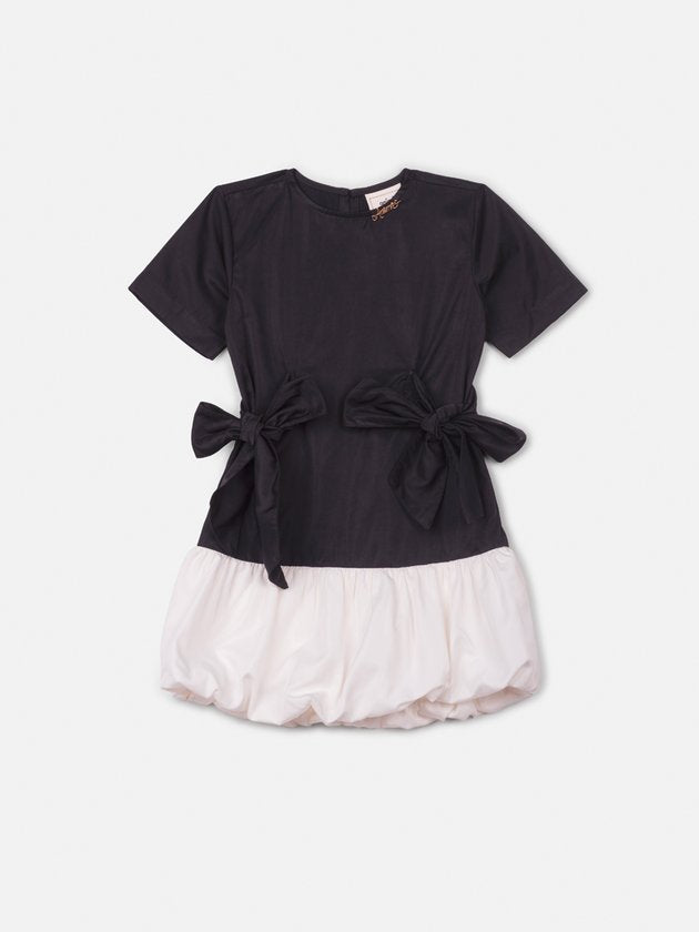 Vestido Infantil Balonê P&B - Animê PRÉ-VENDA