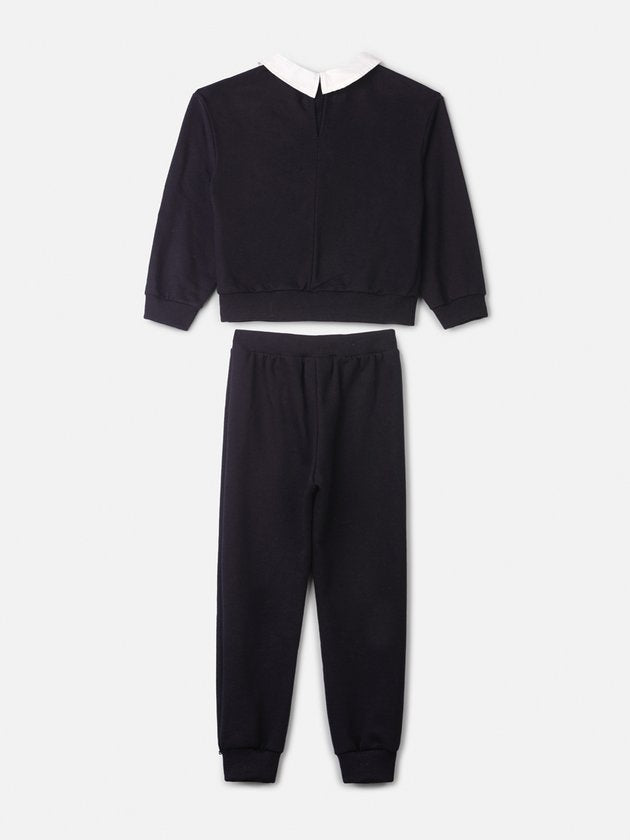 Conjunto Infantil Moletom Casaco Gola Laço e Calça - Animê PRÉ-VENDA