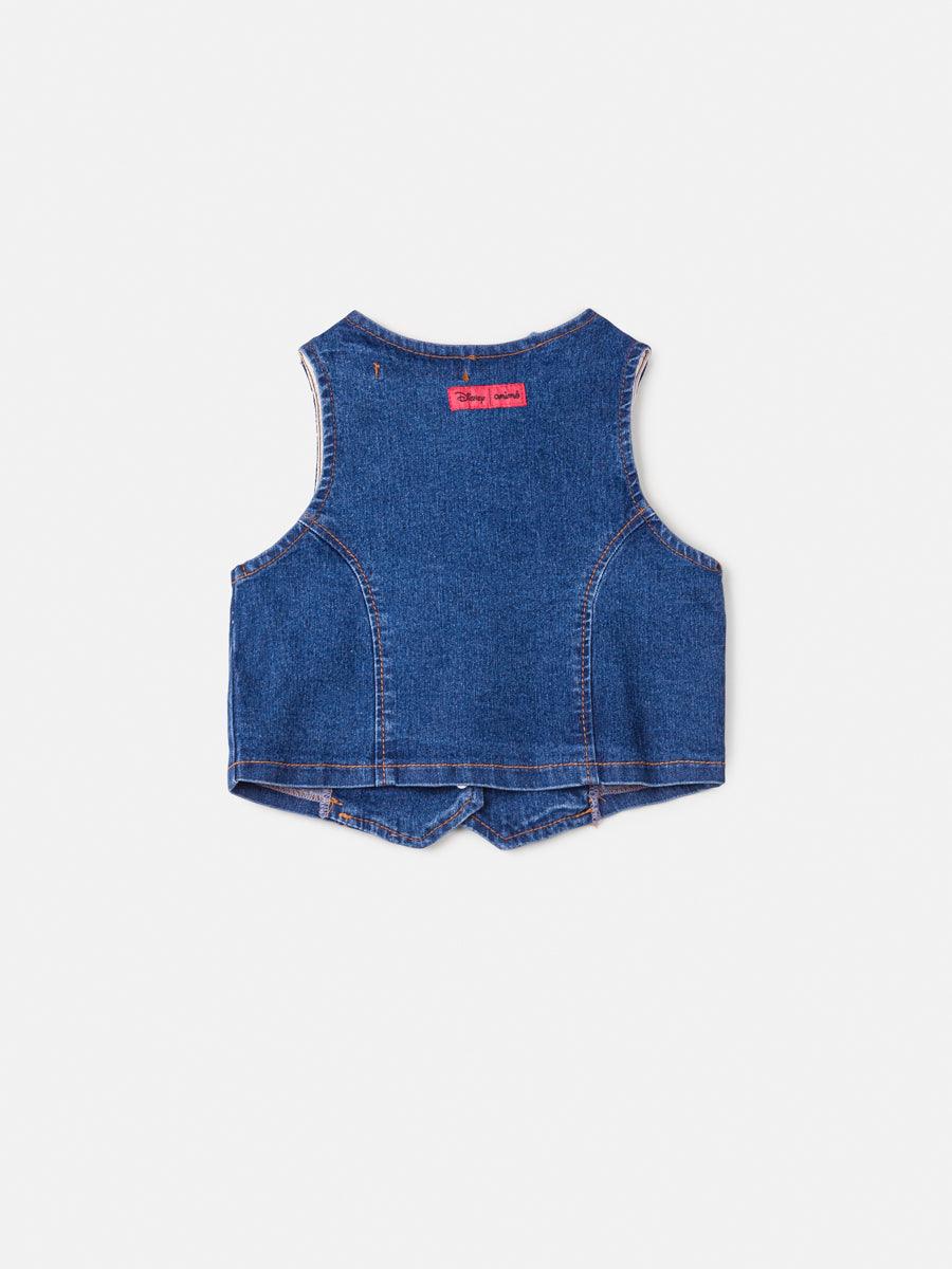 Colete Jeans Mickey e Minnie Animê - Gracia