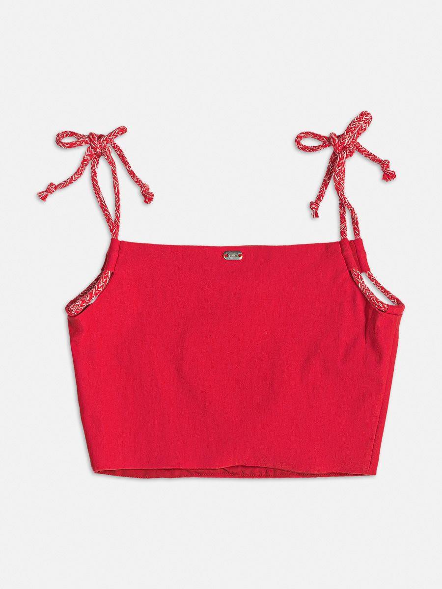 Conjunto Blusa e Shorts Vermelho I Am - Gracia