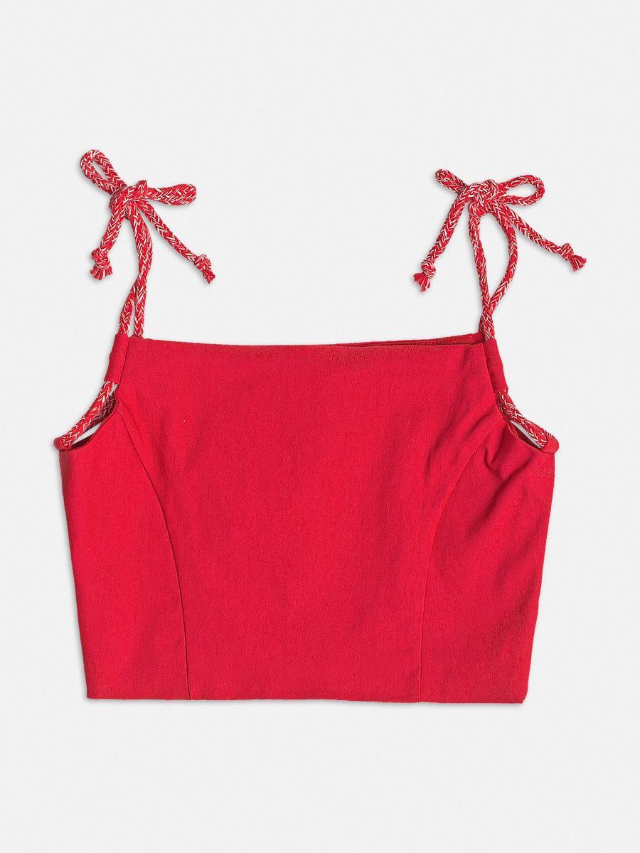 Conjunto Blusa e Shorts Vermelho I Am - Gracia