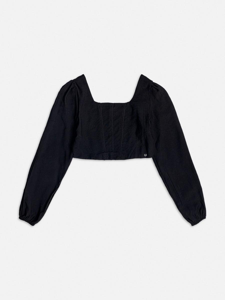 Blusa Cropped ML I Am - Gracia