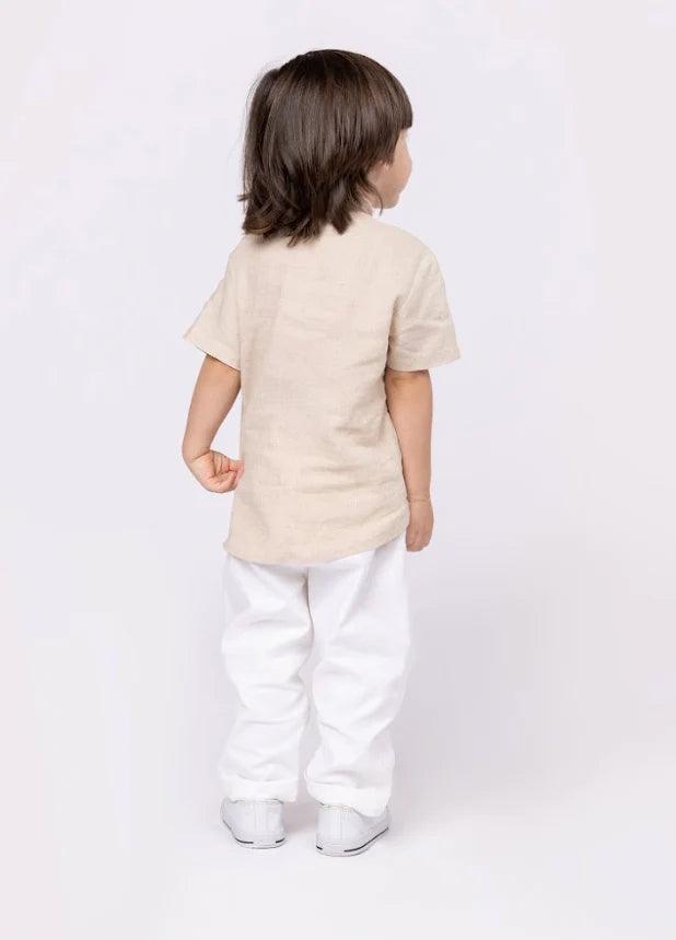 Bata de cambraia de linho Um Mais Um - Gracia