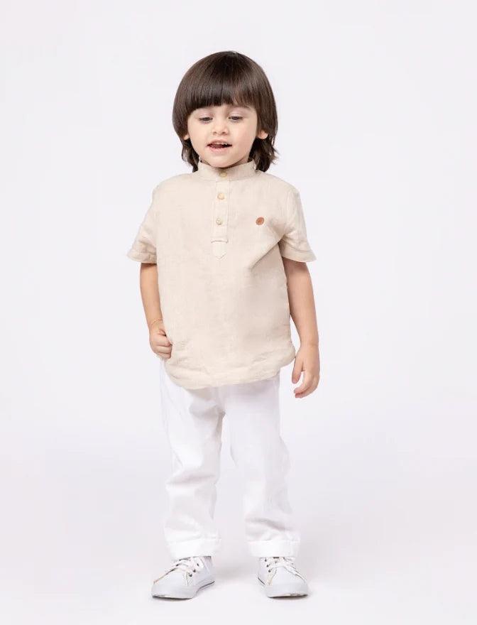 Bata de cambraia de linho Um Mais Um - Gracia